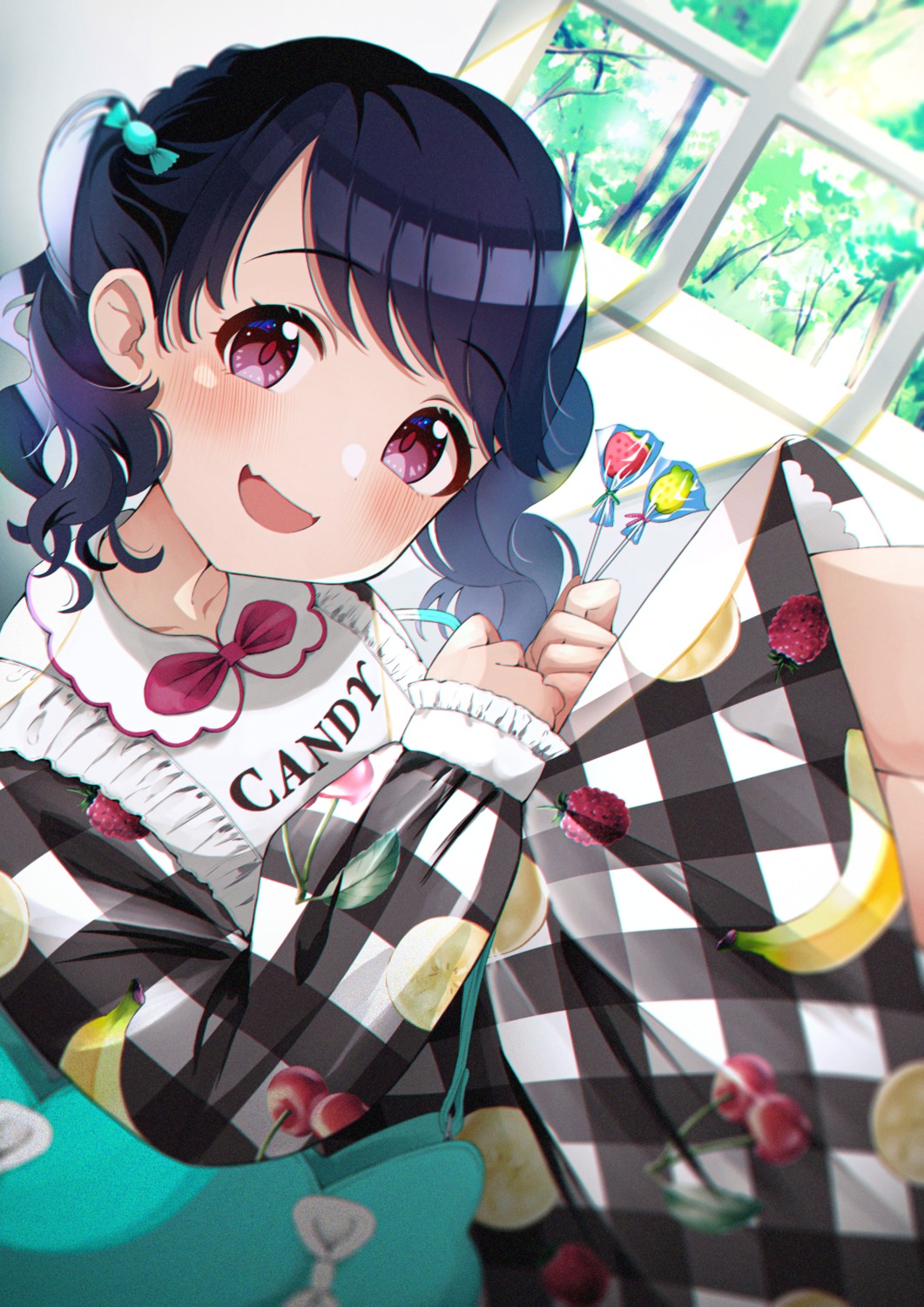 dress, fukumaru_koito, skirt_lift, the_idolm@ster, the_idolm@ster_shiny_colors, umeume_(totoya)