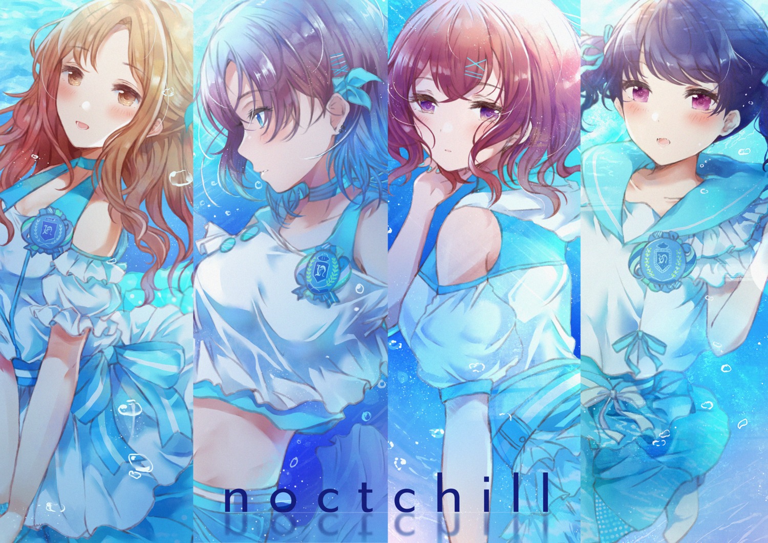 asakura_tooru, fukumaru_koito, higuchi_madoka, ichikawa_nana, namamake, see_through, skirt_lift, the_idolm@ster