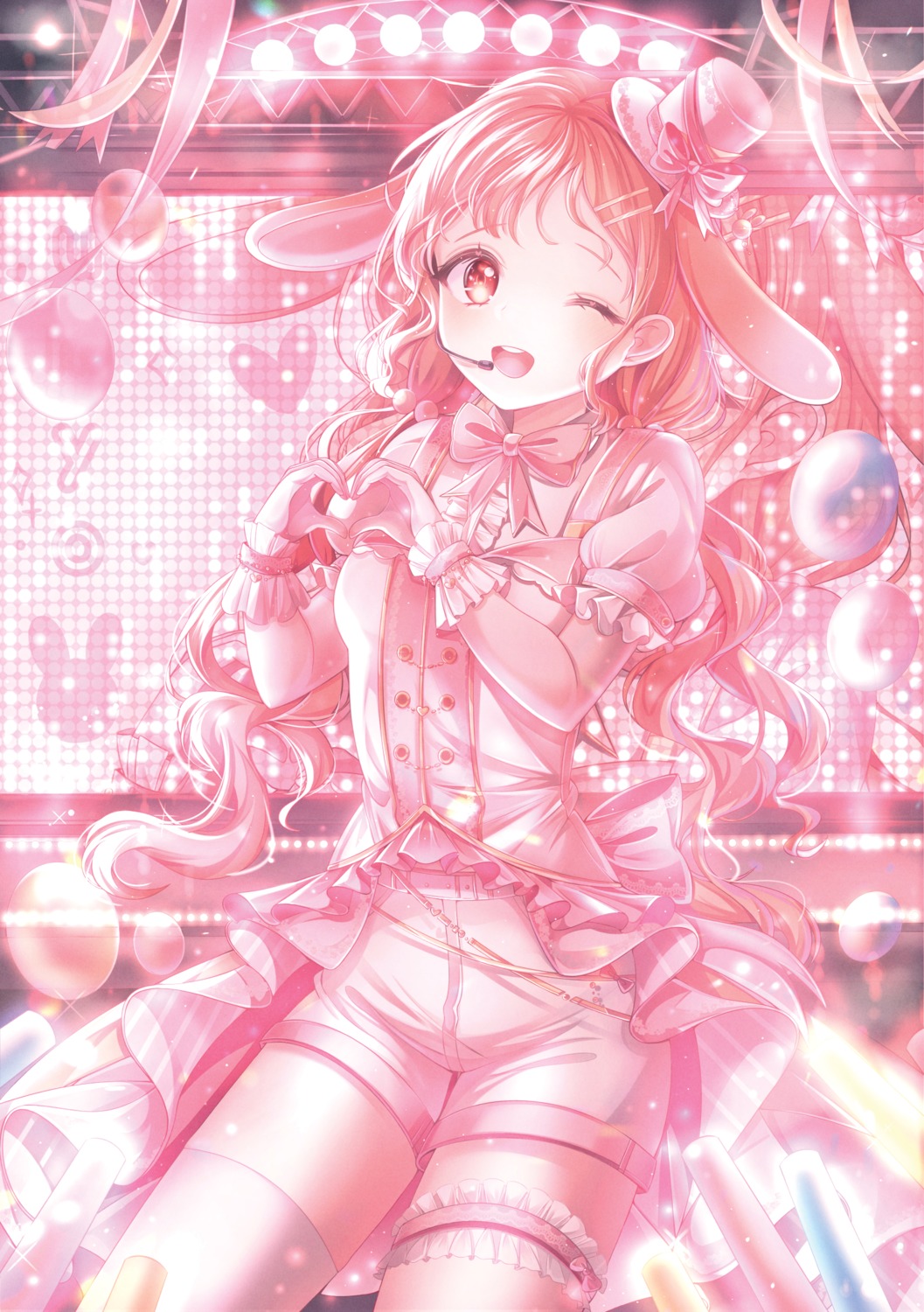 animal_ears, bunny_ears, garter, thighhighs, umyo_(uu_o3o_8)