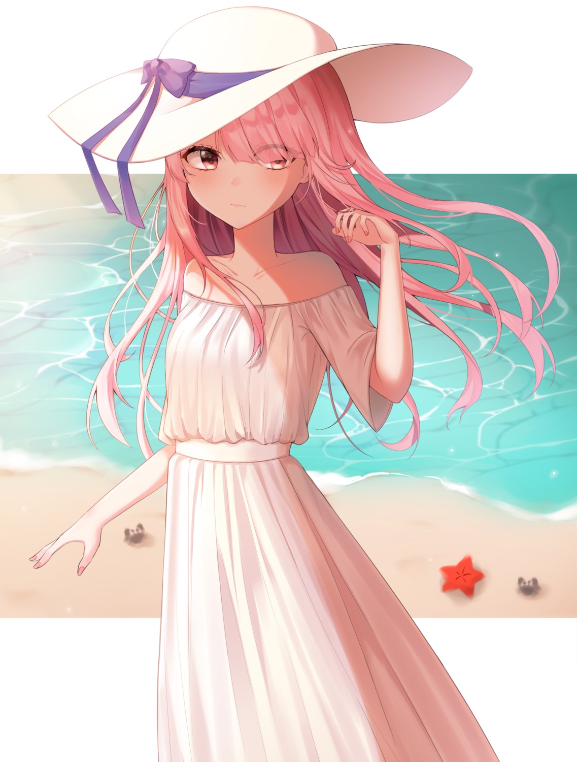dress, ram_(re_zero), re:zero_kara_hajimeru_isekai_seikatsu, summer_dress, yeorem
