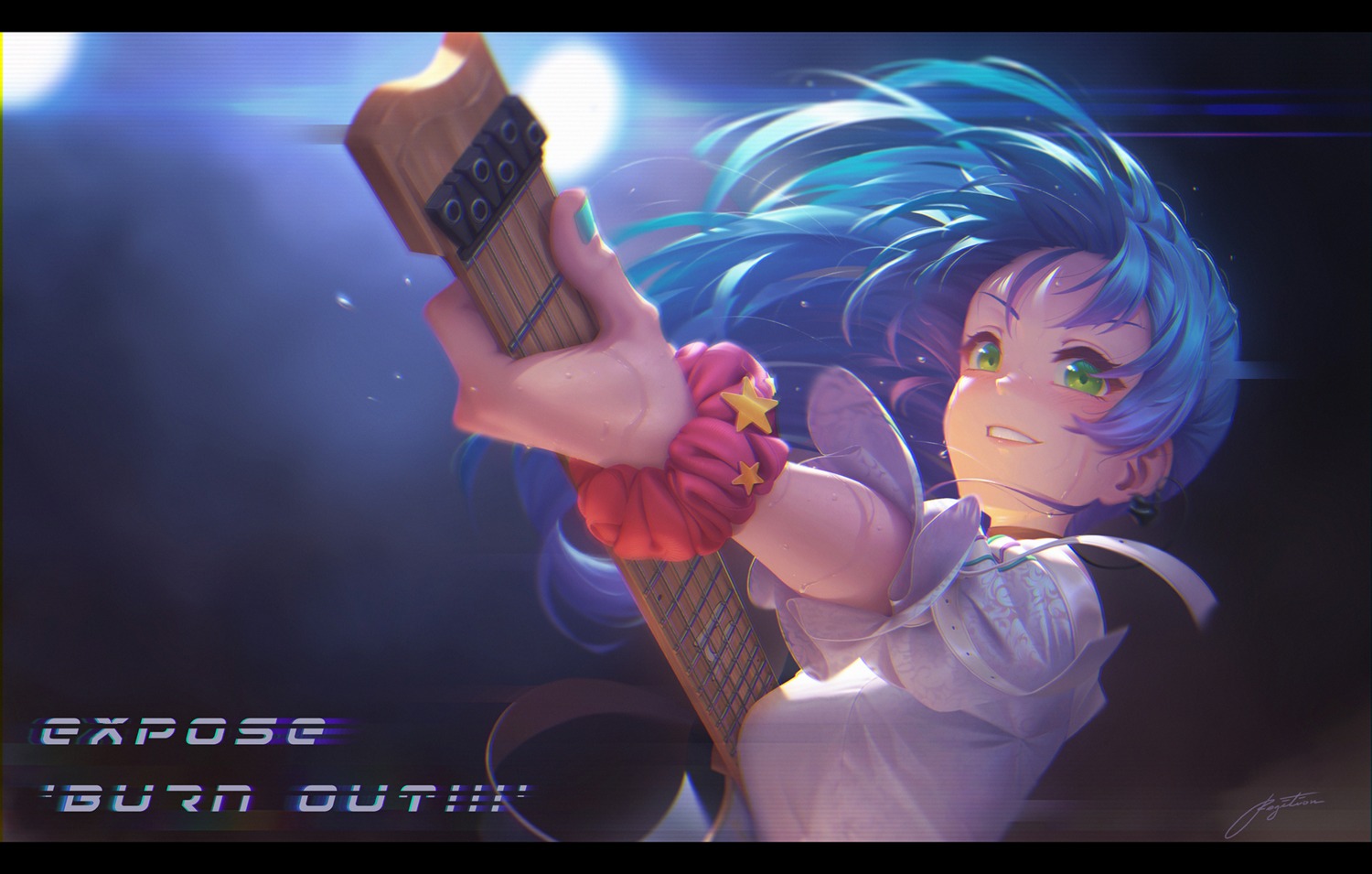asahi_rokka, bang_dream!, guitar, regition