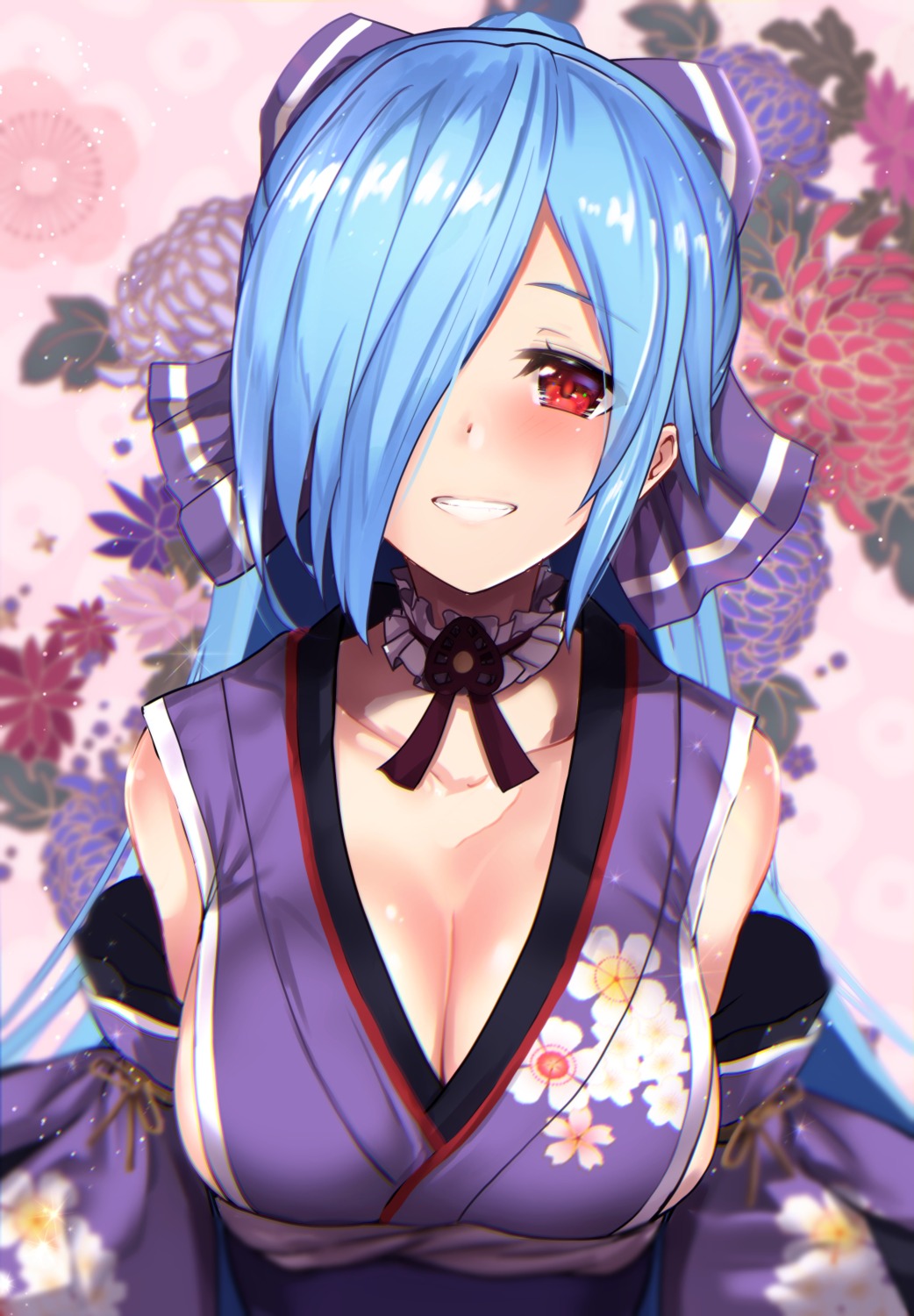 .live, cleavage, japanese_clothes, untsue, yamato_iori