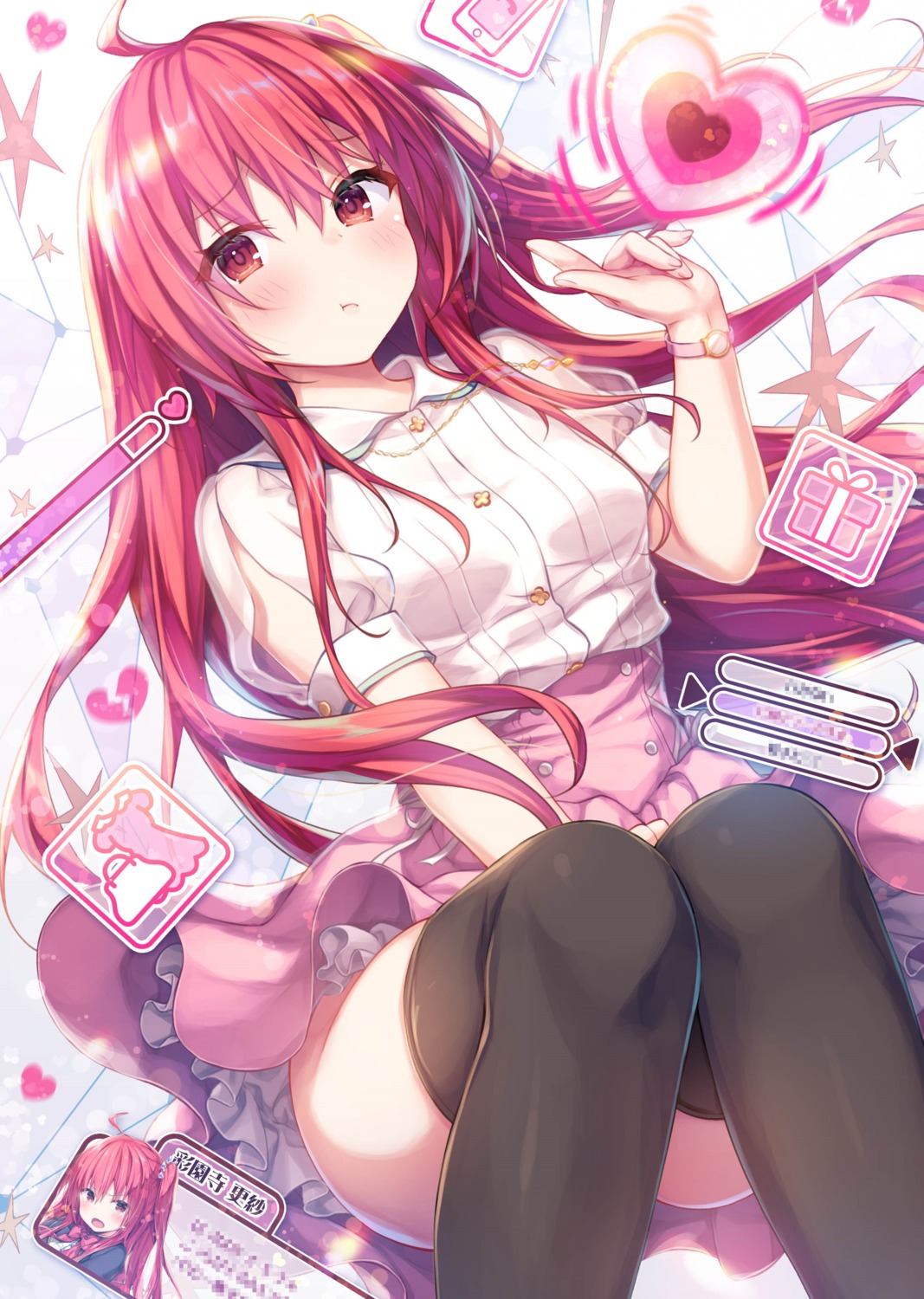 konomi, liar_liar, saionji_sarasa, skirt_lift, thighhighs