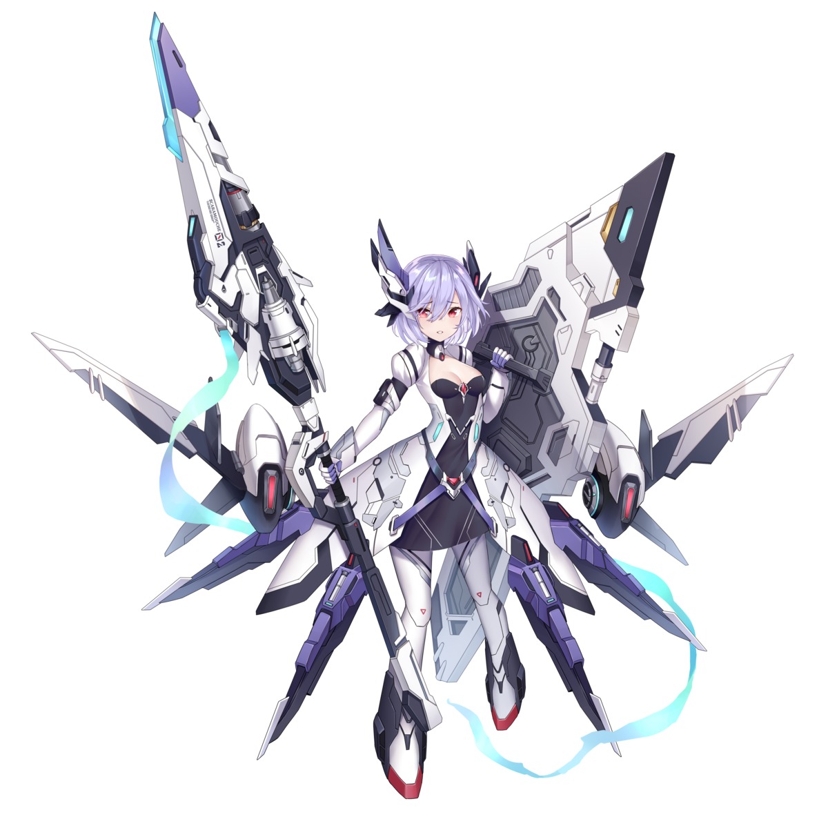 cleavage, dress, ji_dan, mecha_musume
