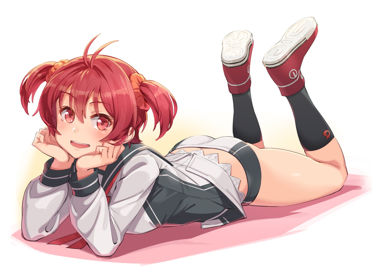 ass, buruma, isshiki_akane, michairu., seifuku, vividred_operation