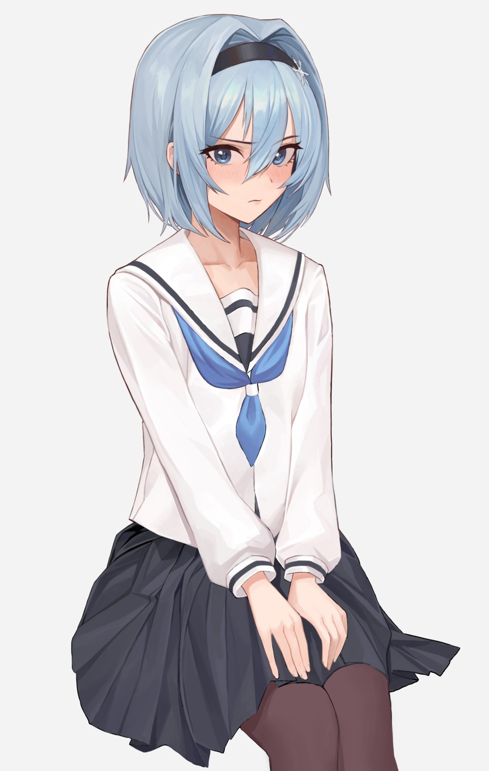 moon_(yfsp7823), pantyhose, ryuuou_no_oshigoto!, seifuku, sora_ginko