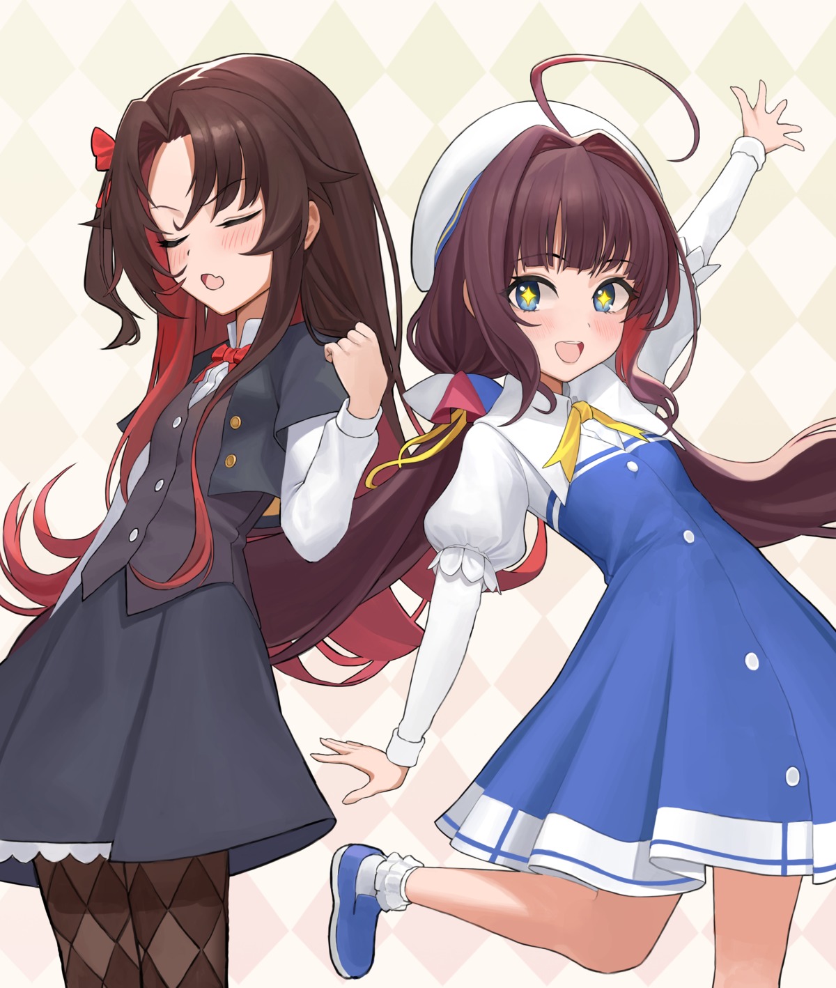 hinatsuru_ai, moon_(yfsp7823), pantyhose, ryuuou_no_oshigoto!, seifuku, yashajin_ai