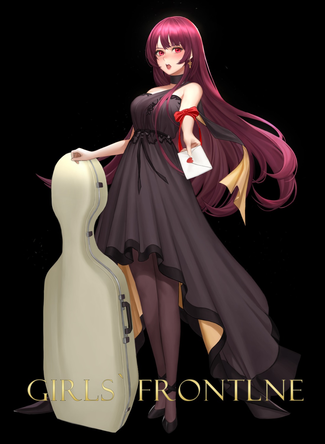 dress, girls_frontline, moon_(yfsp7823), pantyhose, wa2000_(girls_frontline)