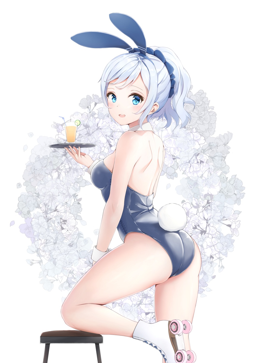 animal_ears, ass, bunny_ears, bunny_girl, haruka_poi, no_bra, tail