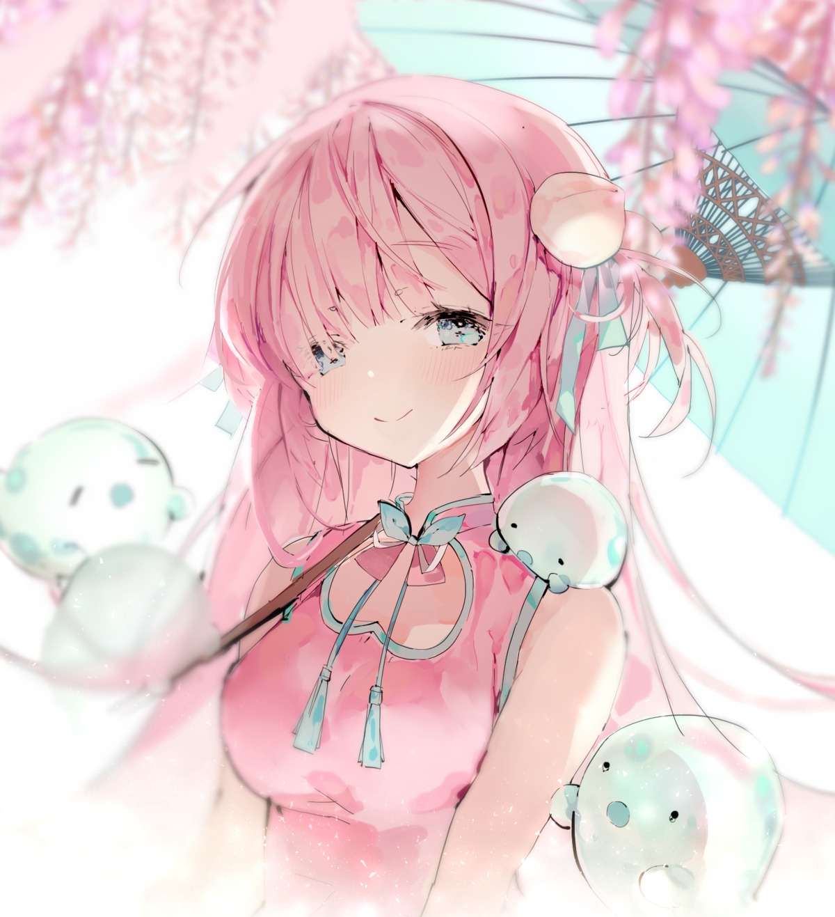 asian_clothes, naizotan, umbrella