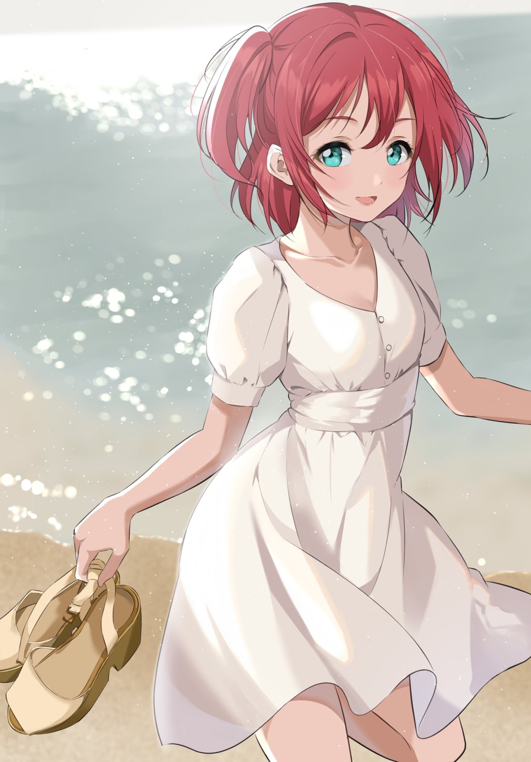 dress, gorilla-shi, kurosawa_ruby, love_live!_(series), love_live!_sunshine!!, summer_dress