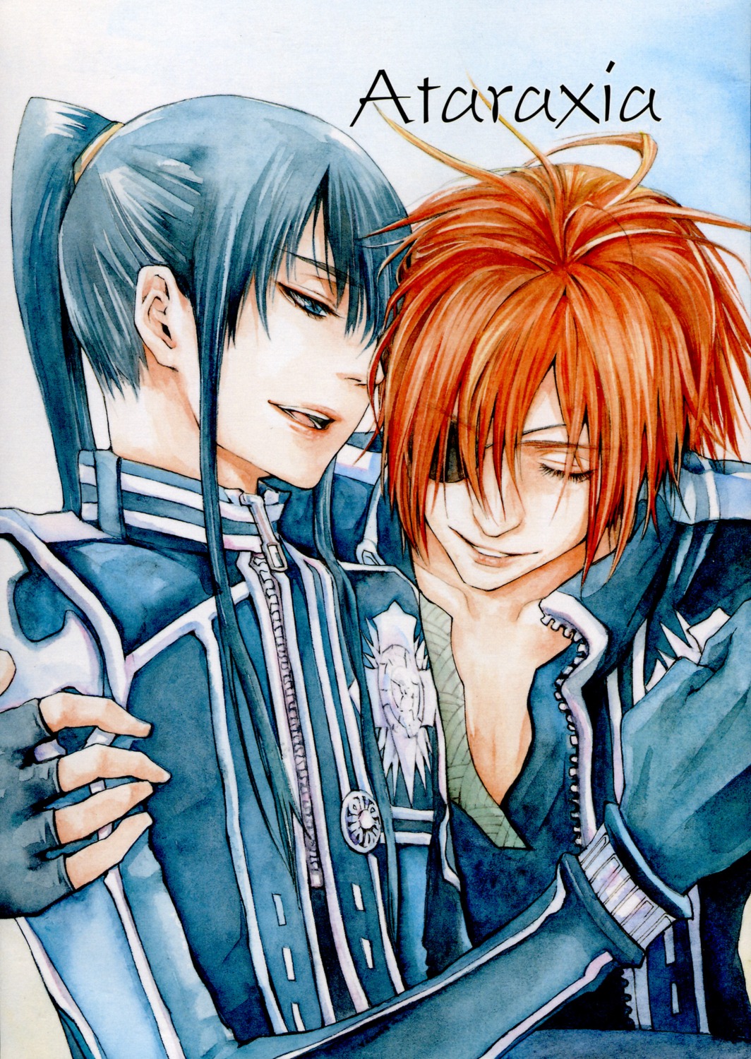d.gray-man, eyepatch, kanda_yu, lavi, male, tagme, yaoi