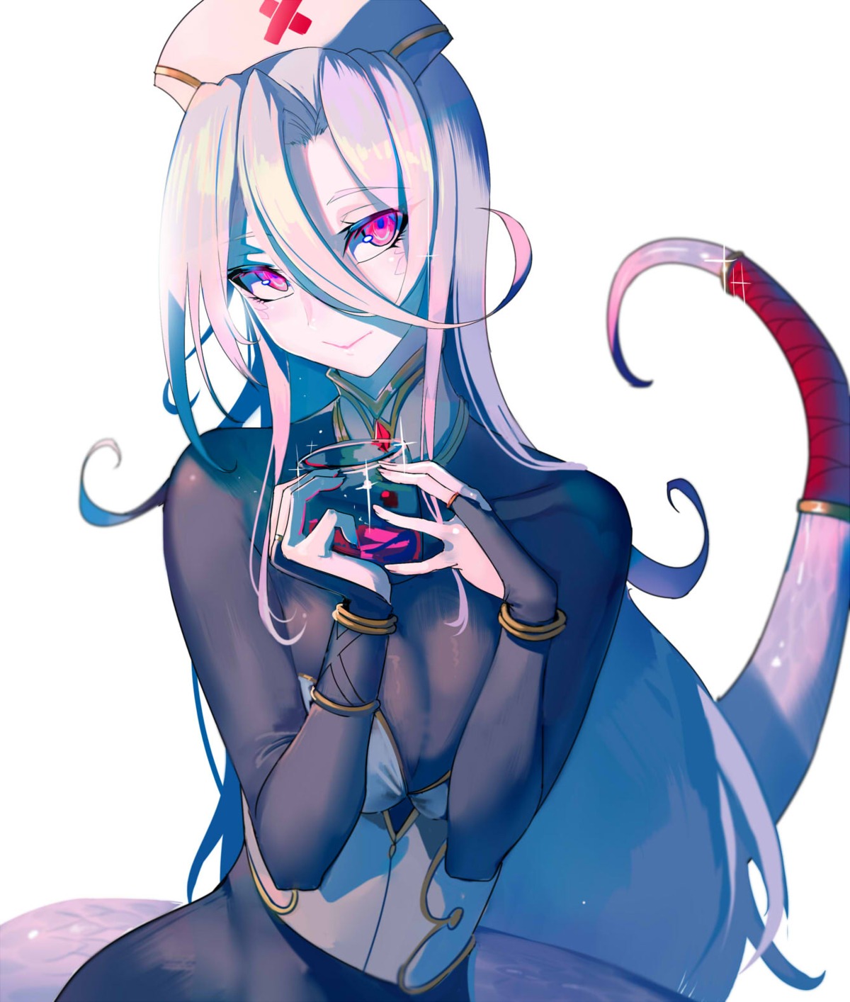bodysuit, monster_girl, monster_musume_no_oisha-san, saphentite_neikes, tail, walzrj