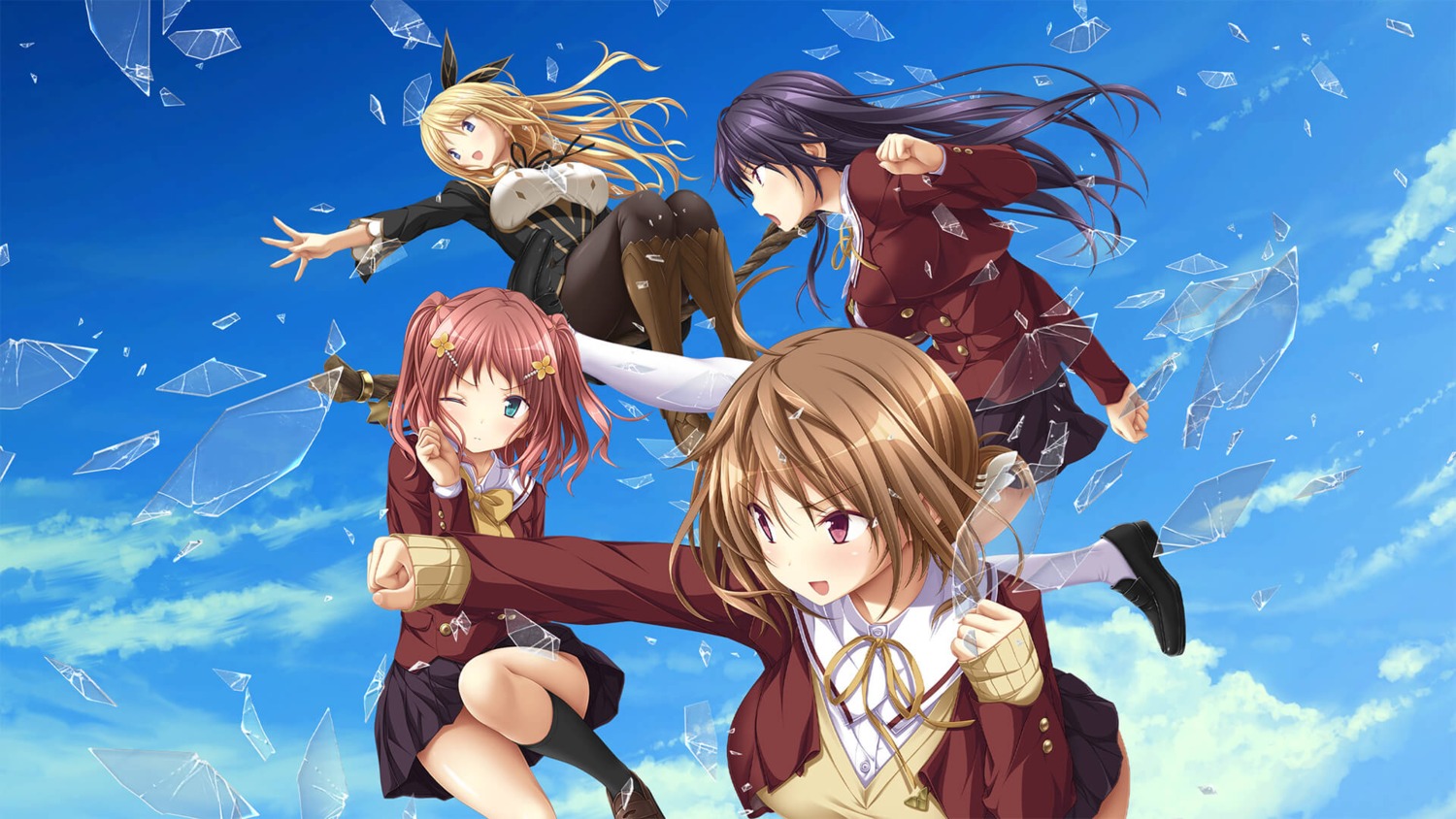 koku, pantyhose, purple_software, riz_mathers, sakuranomiya_hio, seifuku, seishun_fragile, sweater, toba_setsuna, uduki_toune, wallpaper