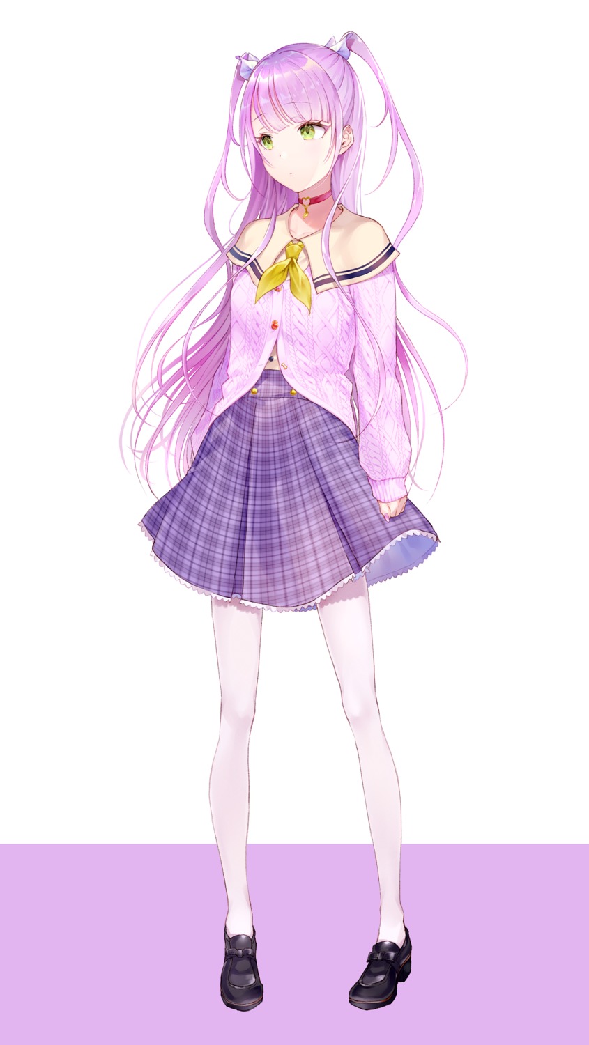 bini, pantyhose, seifuku, sweater