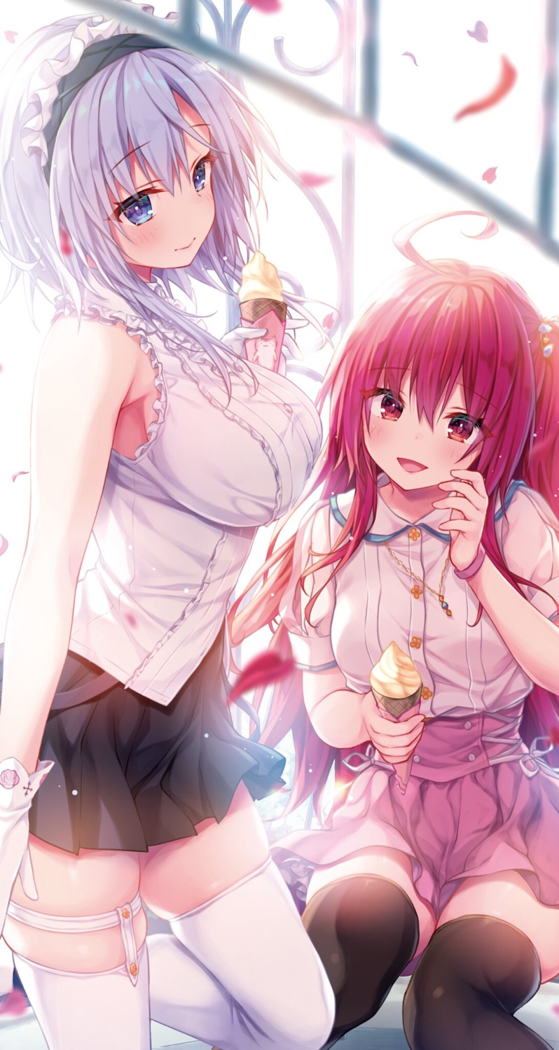 garter, himeji_shirayuki, konomi, liar_liar, maid, saionji_sarasa, thighhighs