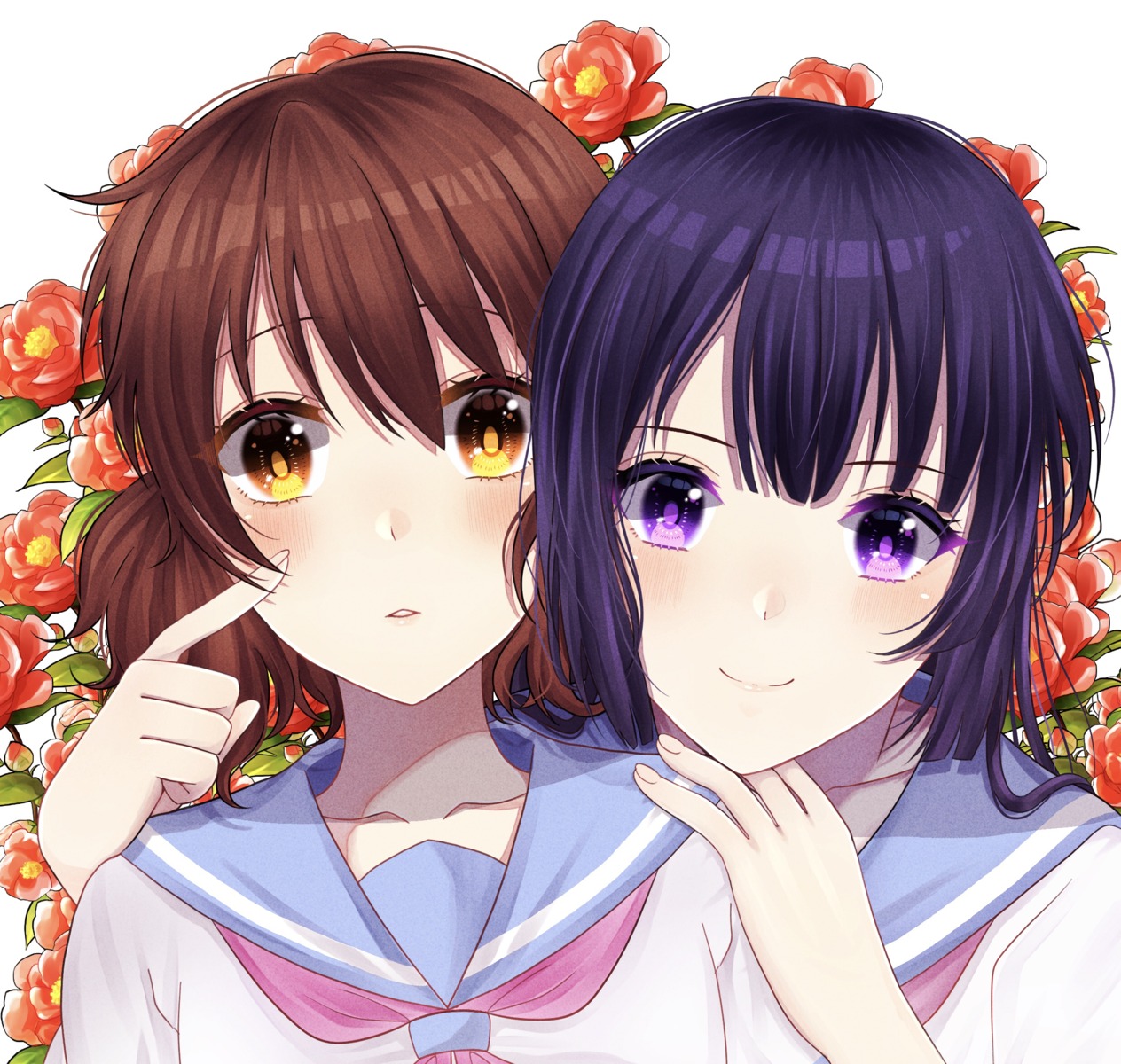 hibike!_euphonium, kousaka_reina, mm_uw, oumae_kumiko, seifuku, yuri