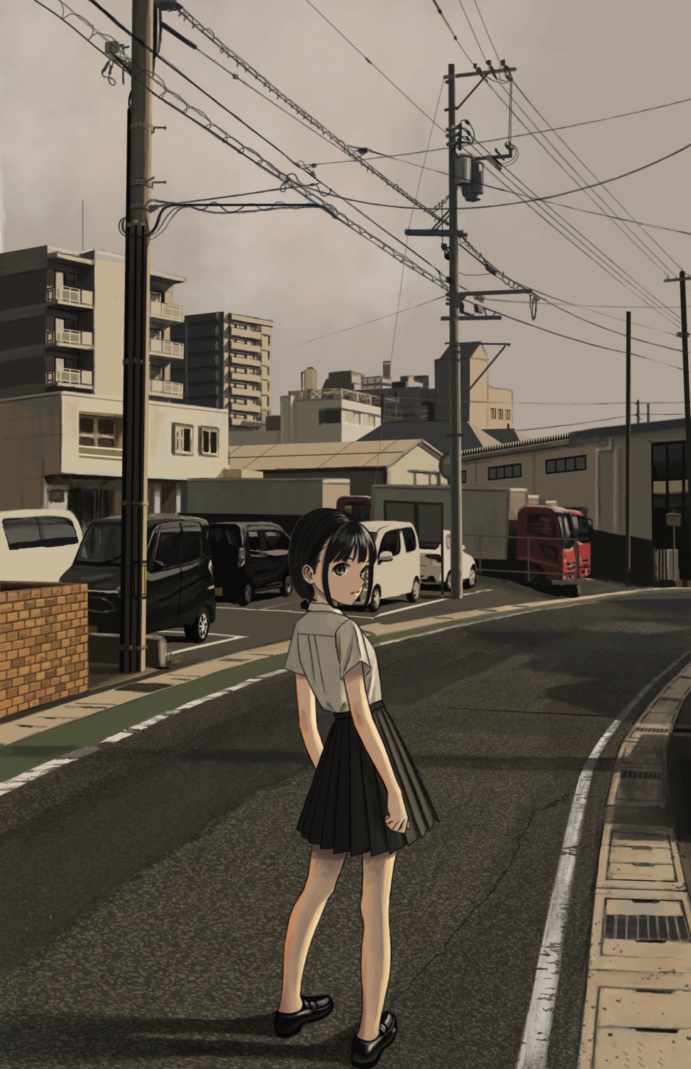05tai_mono, landscape, seifuku