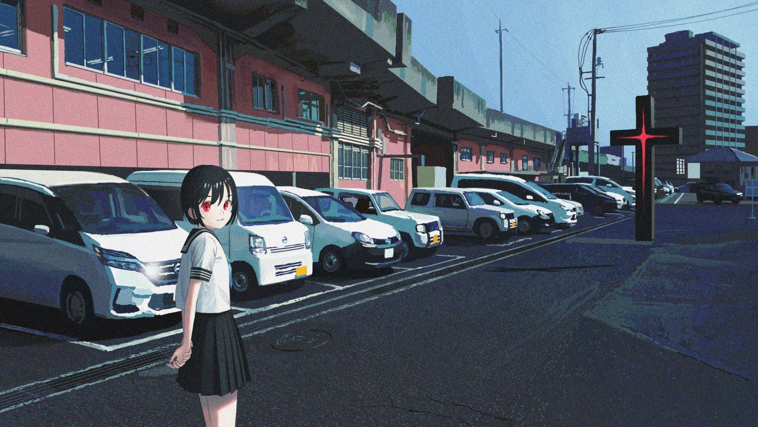 05tai_mono, landscape, seifuku