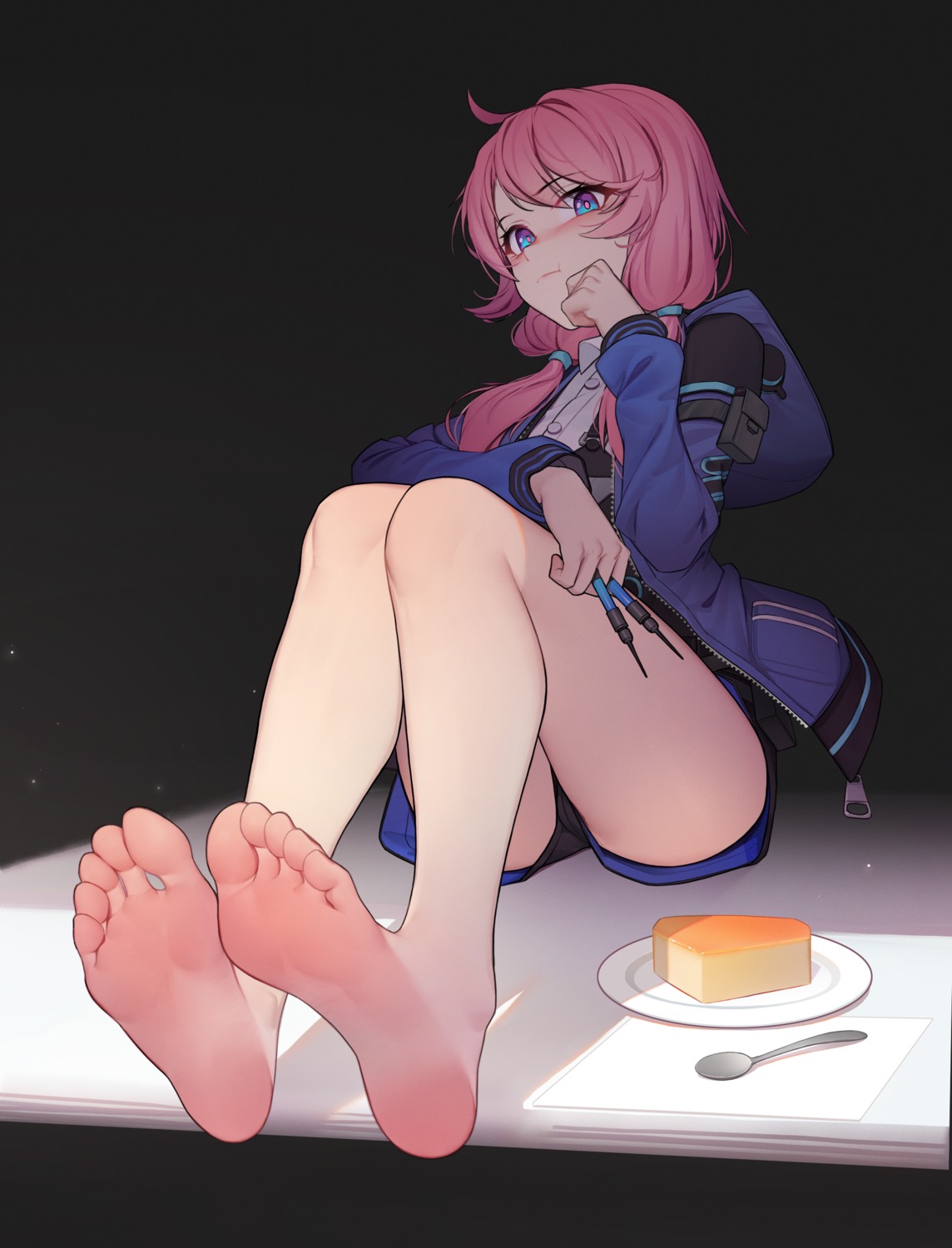 arknights, blue_poison_(arknights), feet, jiachong_jun_z