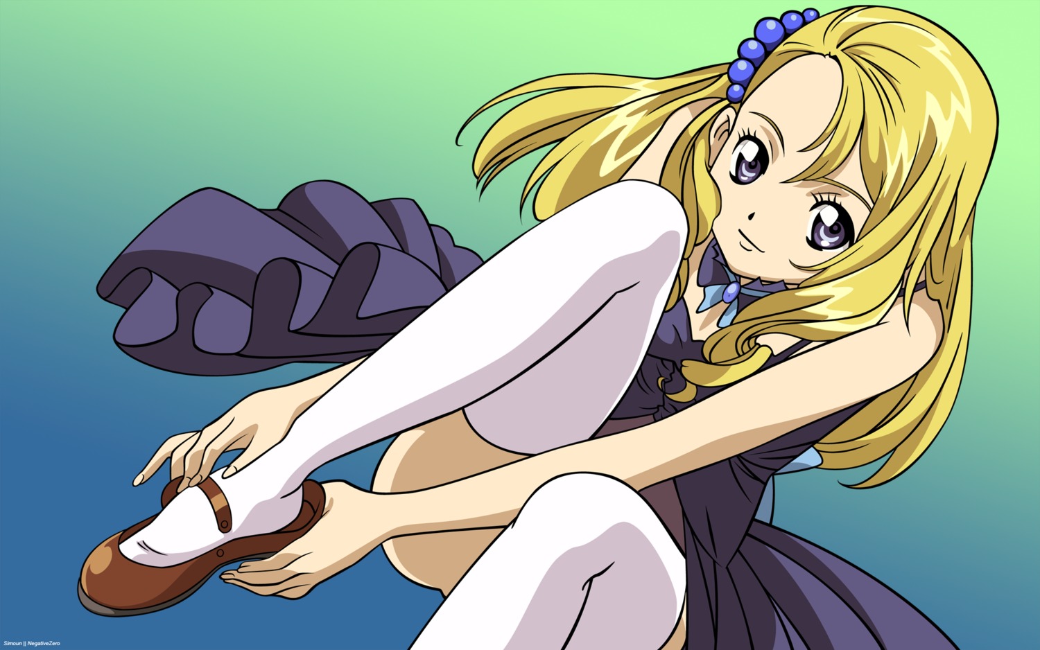 simoun, thighhighs, vector_trace, wallpaper, yun