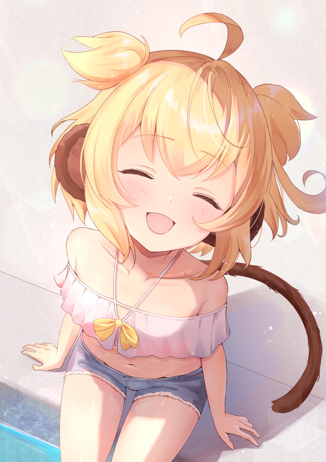 andira_(granblue_fantasy), animal_ears, granblue_fantasy, kimblee, no_bra, tail