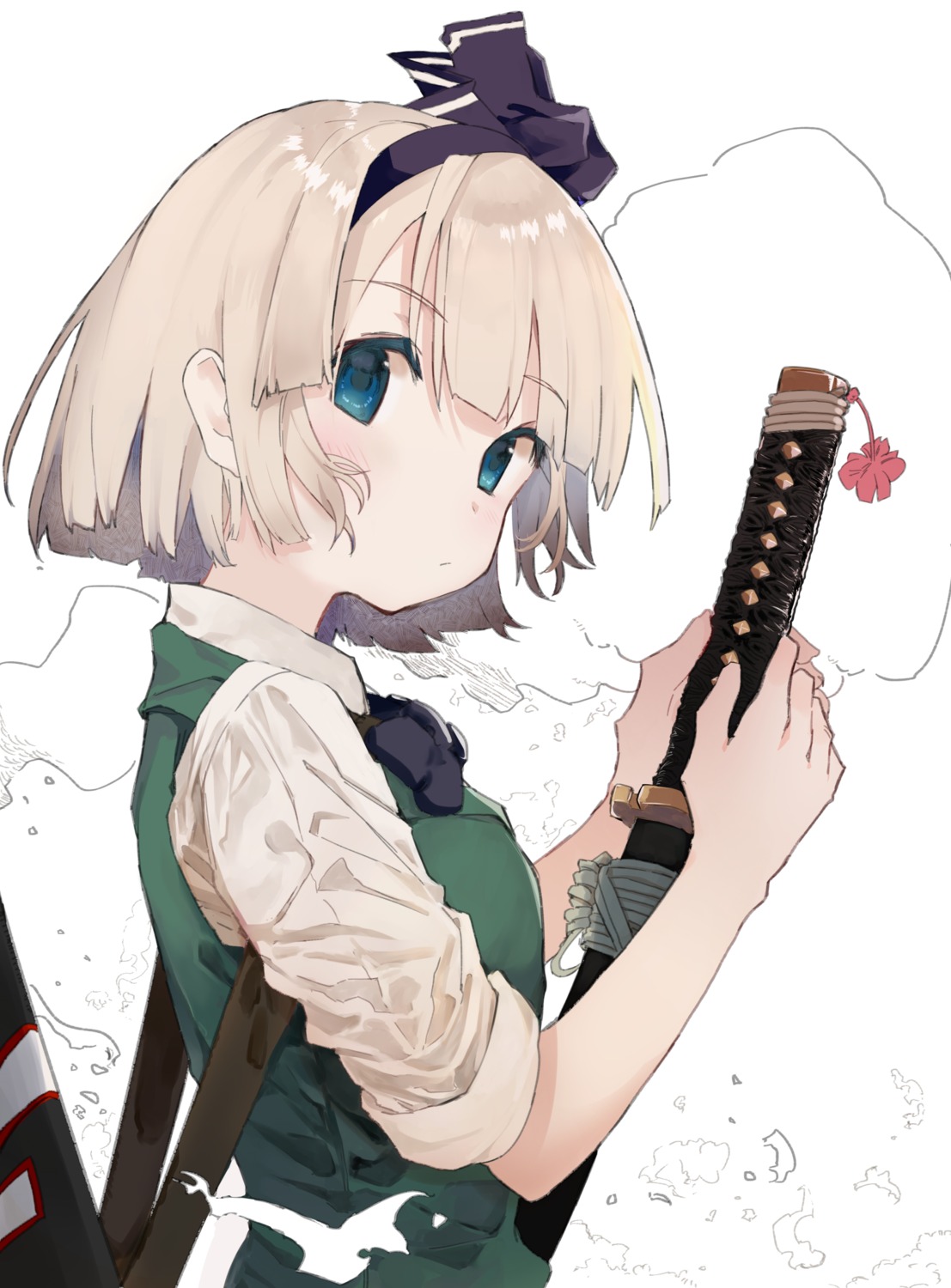 konpaku_youmu, mieharu, myon, sword, touhou