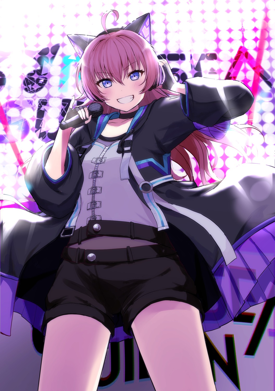 animal_ears, bang_dream!, headphones, mia_(fai1510), tamade_chiyu