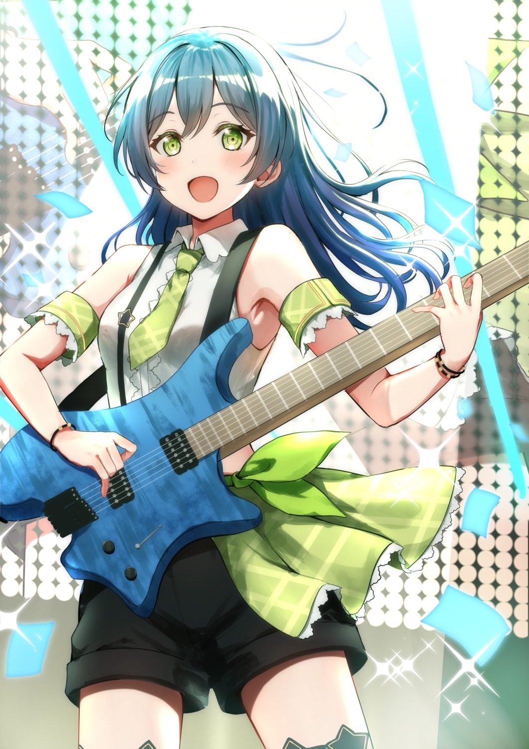 asahi_rokka, bang_dream!, guitar, mia_(fai1510)