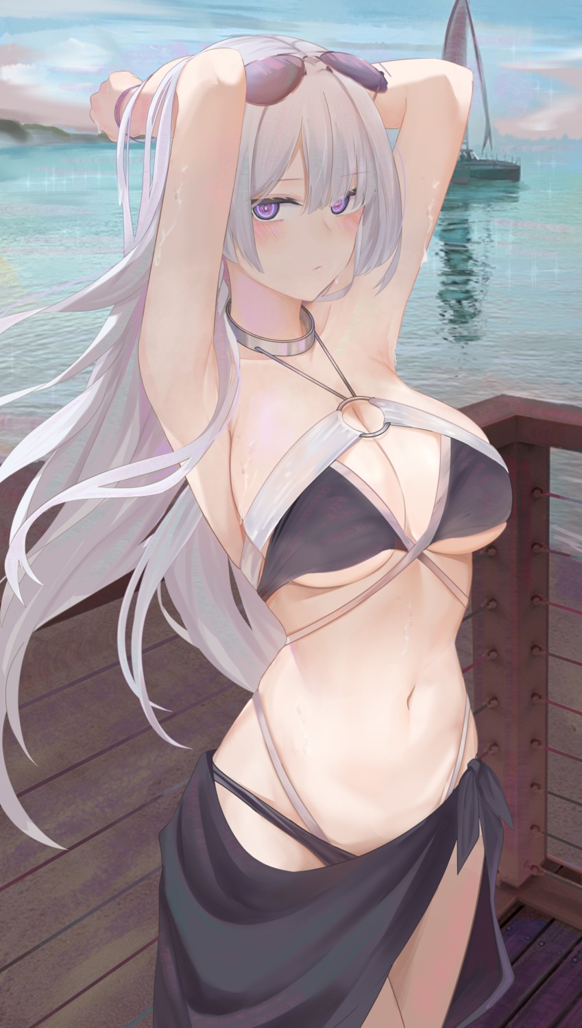 ak-15_(girls_frontline), bikini, girls_frontline, megane, ruzhai, swimsuits