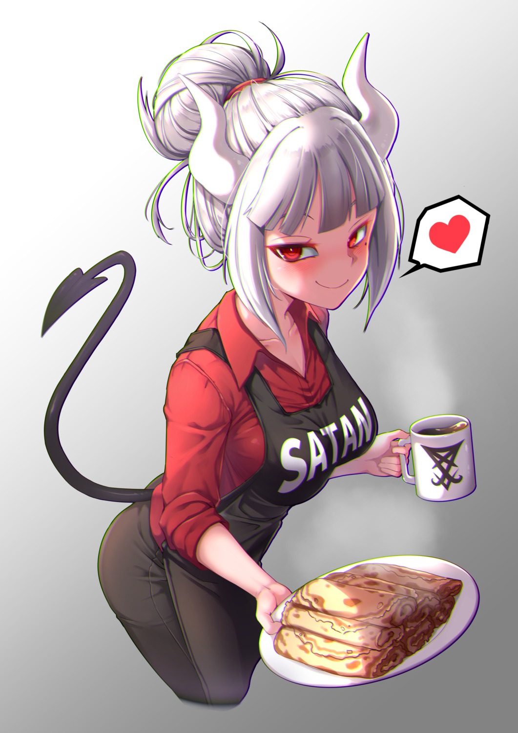 dress_shirt, helltaker, horns, lucifer_(helltaker), tail, yaosera