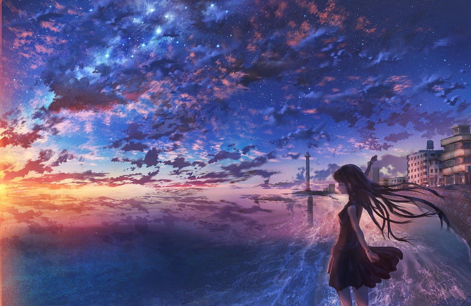 dress, kenzo_093, landscape, skirt_lift