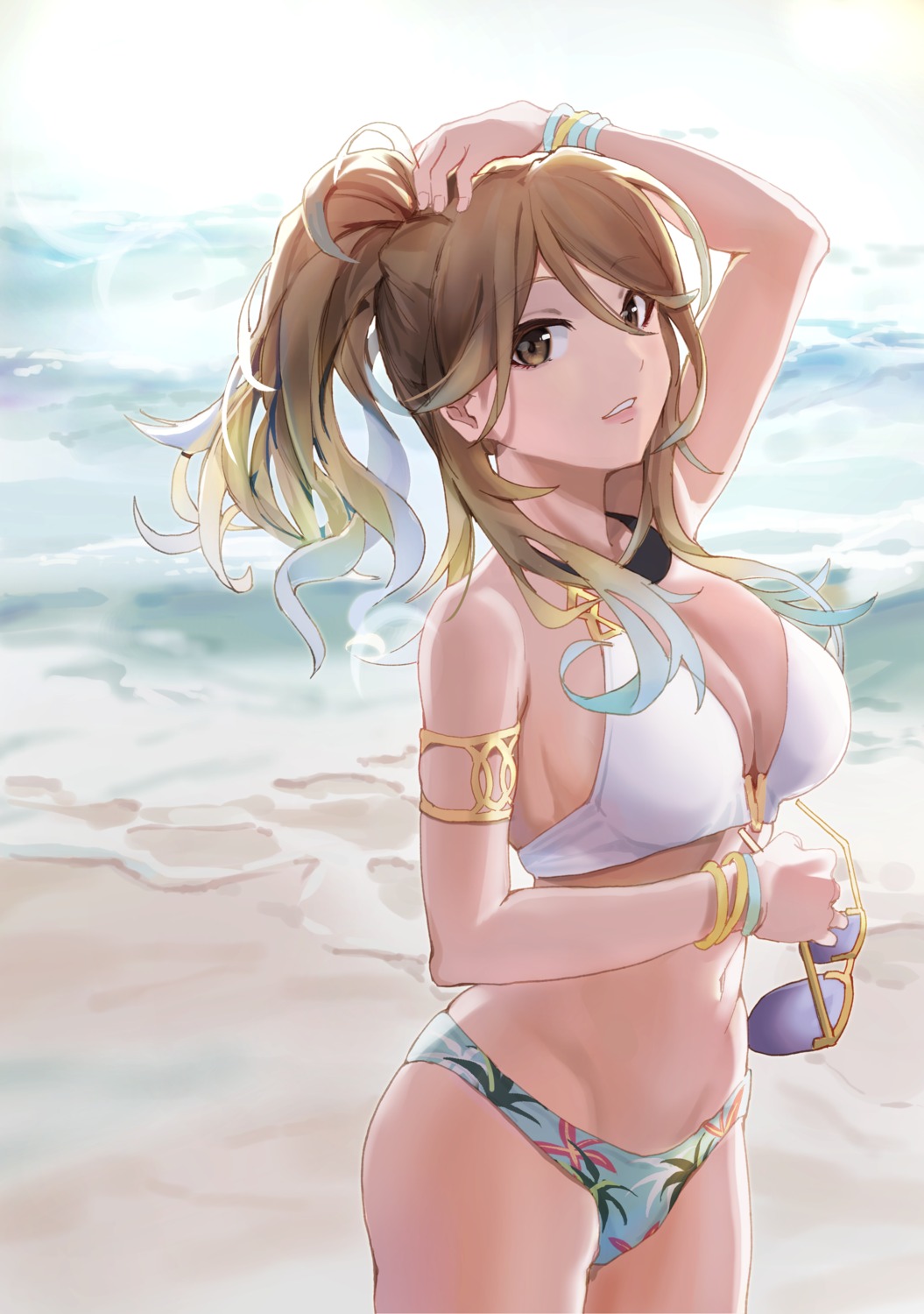 bikini, cleavage, izumi_mei, megane, merisu, swimsuits, the_idolm@ster, the_idolm@ster_shiny_colors