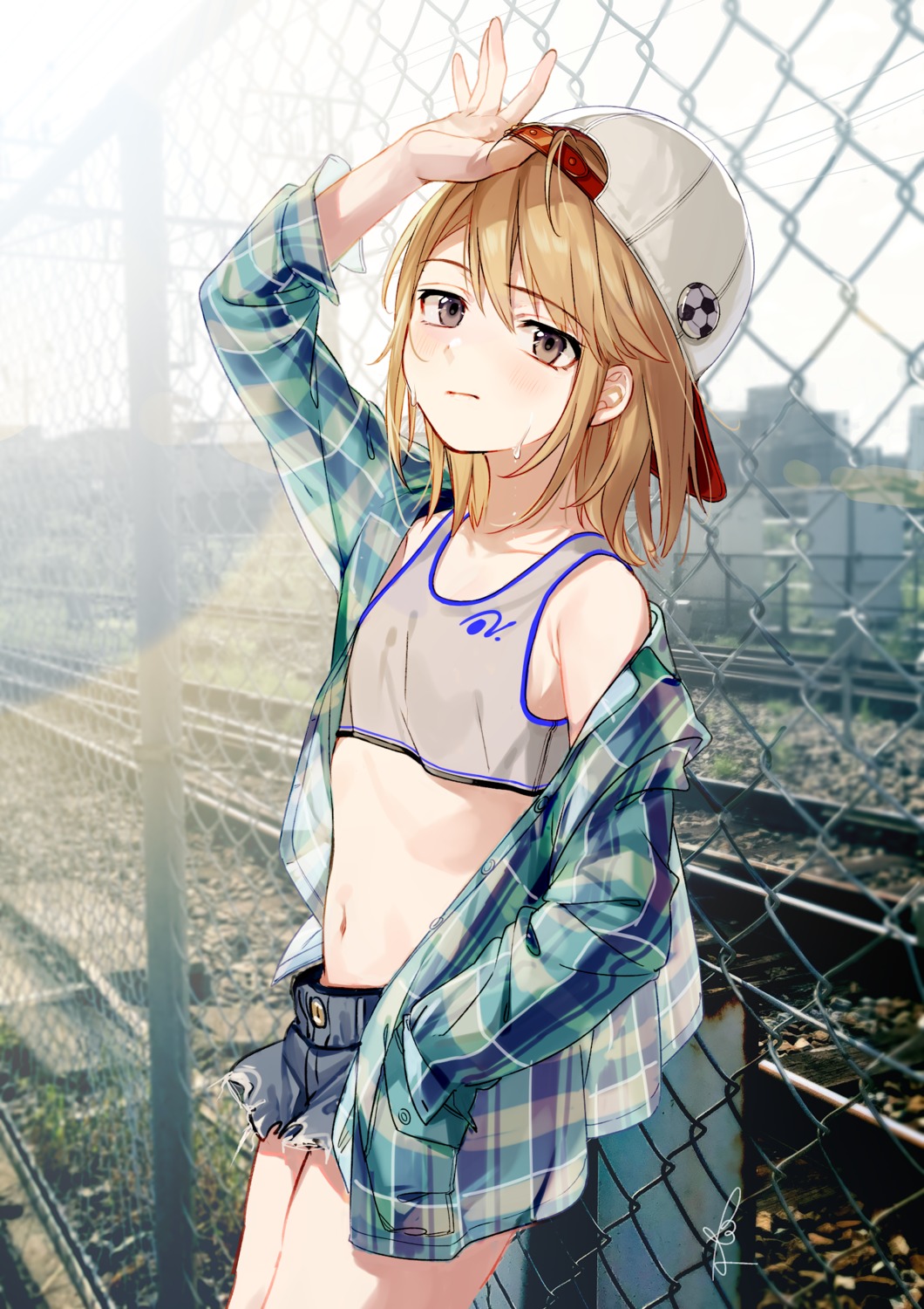 almic, no_bra, the_idolm@ster, the_idolm@ster_cinderella_girls, the_idolm@ster_cinderella_girls_u149, torn_clothes, wet, yuuki_haru