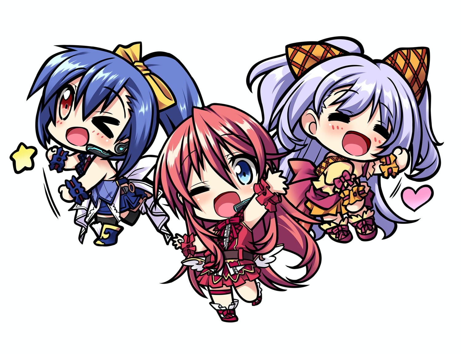 axl, chibi, garter, koisuru_otome_to_syugo_no_tate, solfa, tagme, thighhighs, trap