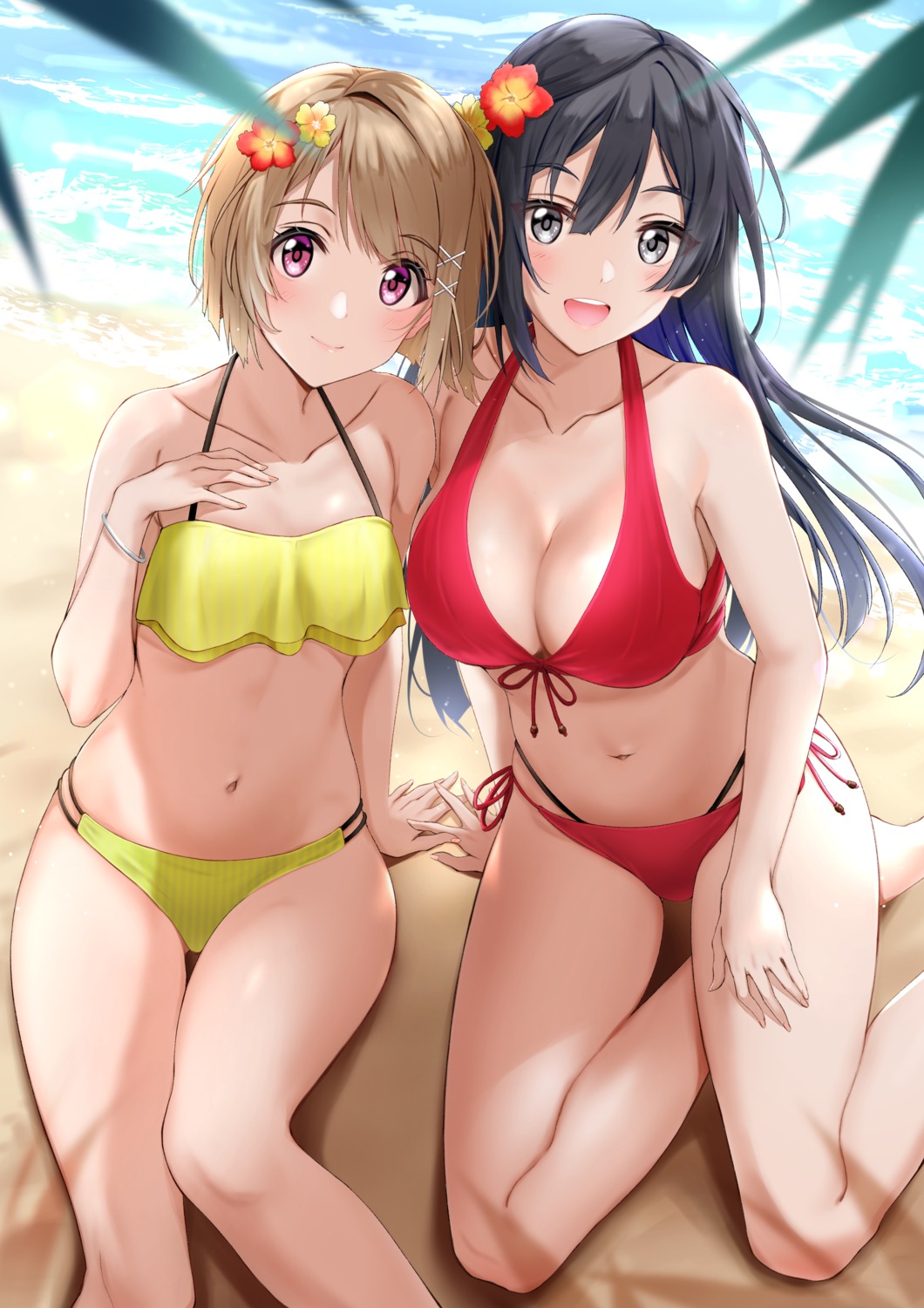 bikini, kitaku_jikan_(ktk_jkn), love_live!_(series), love_live!_nijigasaki_gakuen_school_idol_doukoukai, nakasu_kasumi, swimsuits, yuuki_setsuna