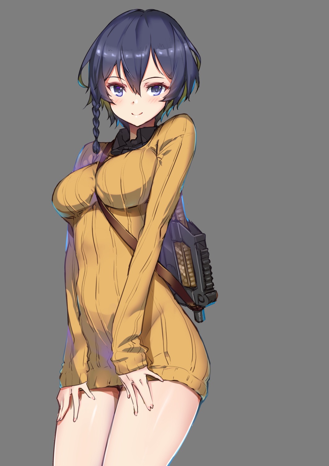 dress, hong, kohiruimaki_karen, sweater, sword_art_online_alternative:_gun_gale_online