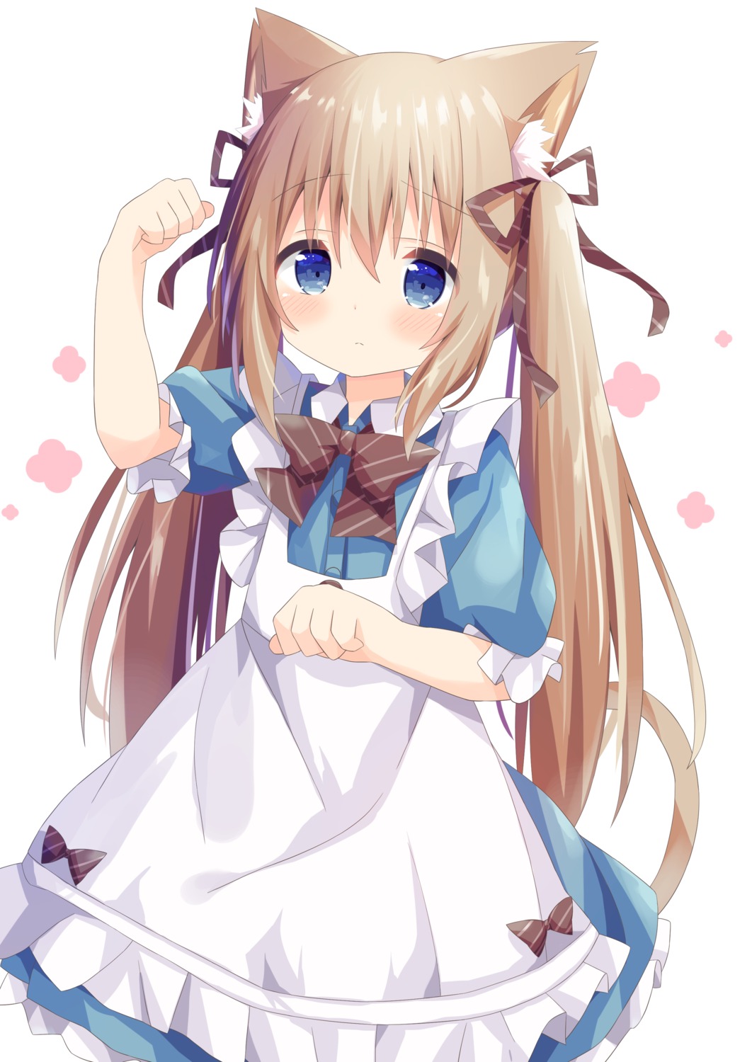 animal_ears, maid, nakkar, nekomimi, tail