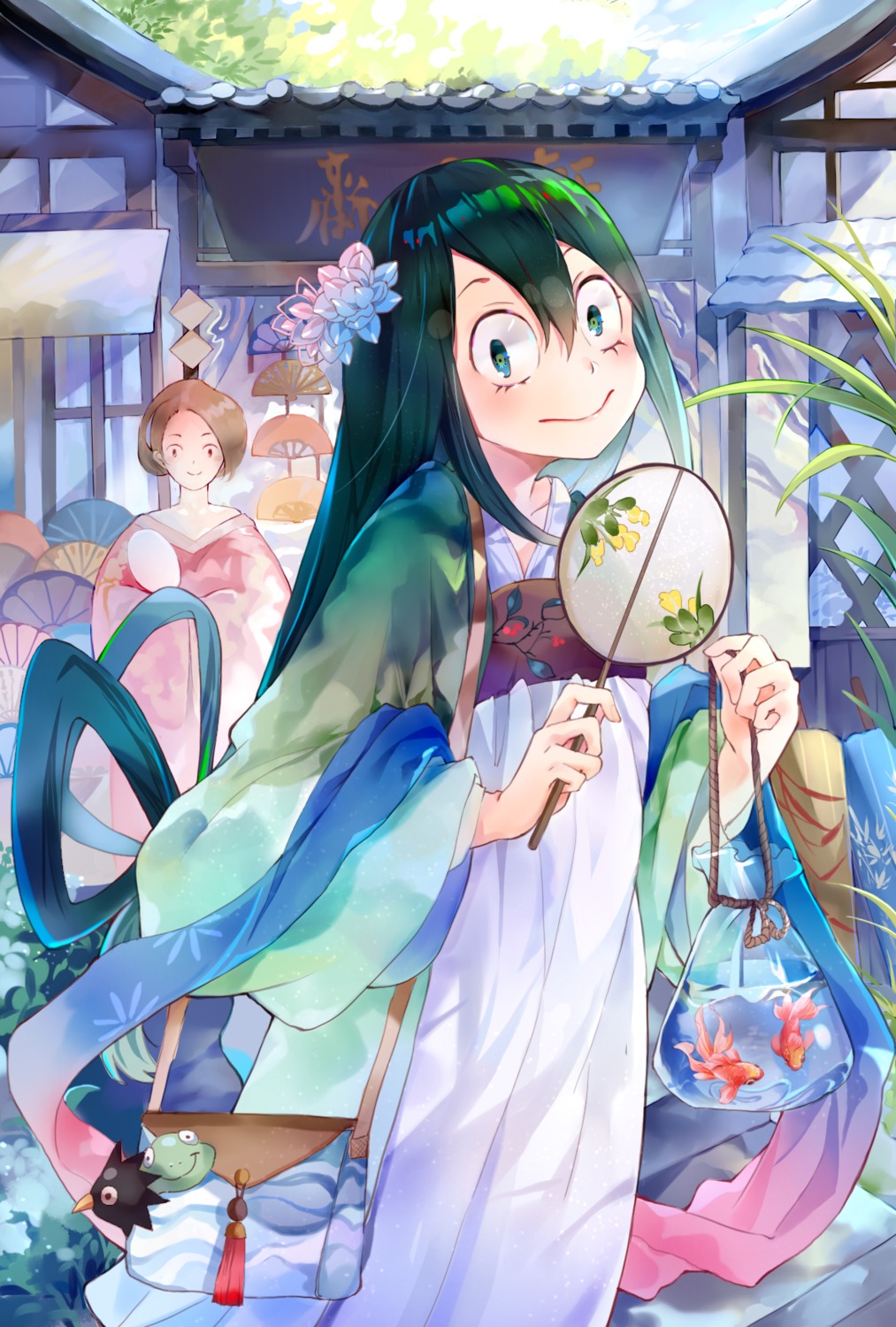 amicis_(amisic), asian_clothes, asui_tsuyu, boku_no_hero_academia