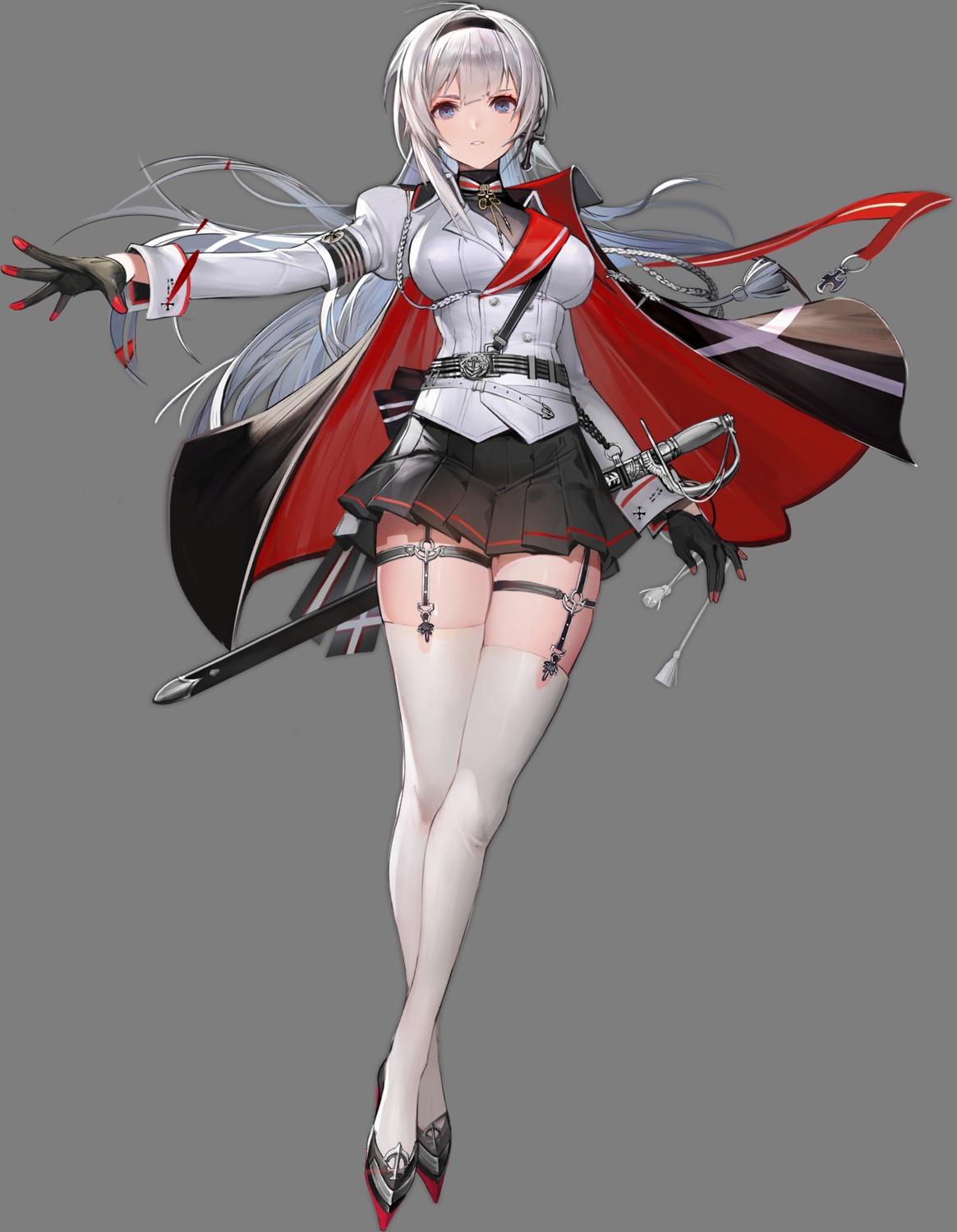 azur_lane, garter, heels, liduke, mainz_(azur_lane), stockings, thighhighs, transparent_png