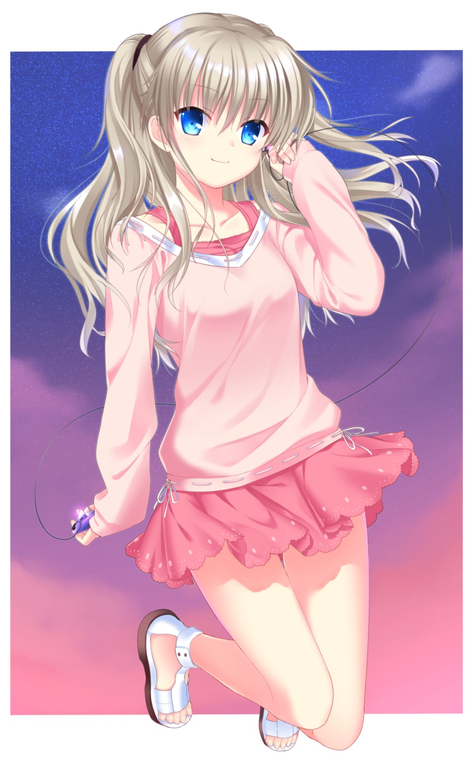 charlotte, otou_(otou_san), skirt_lift, sweater, tomori_nao
