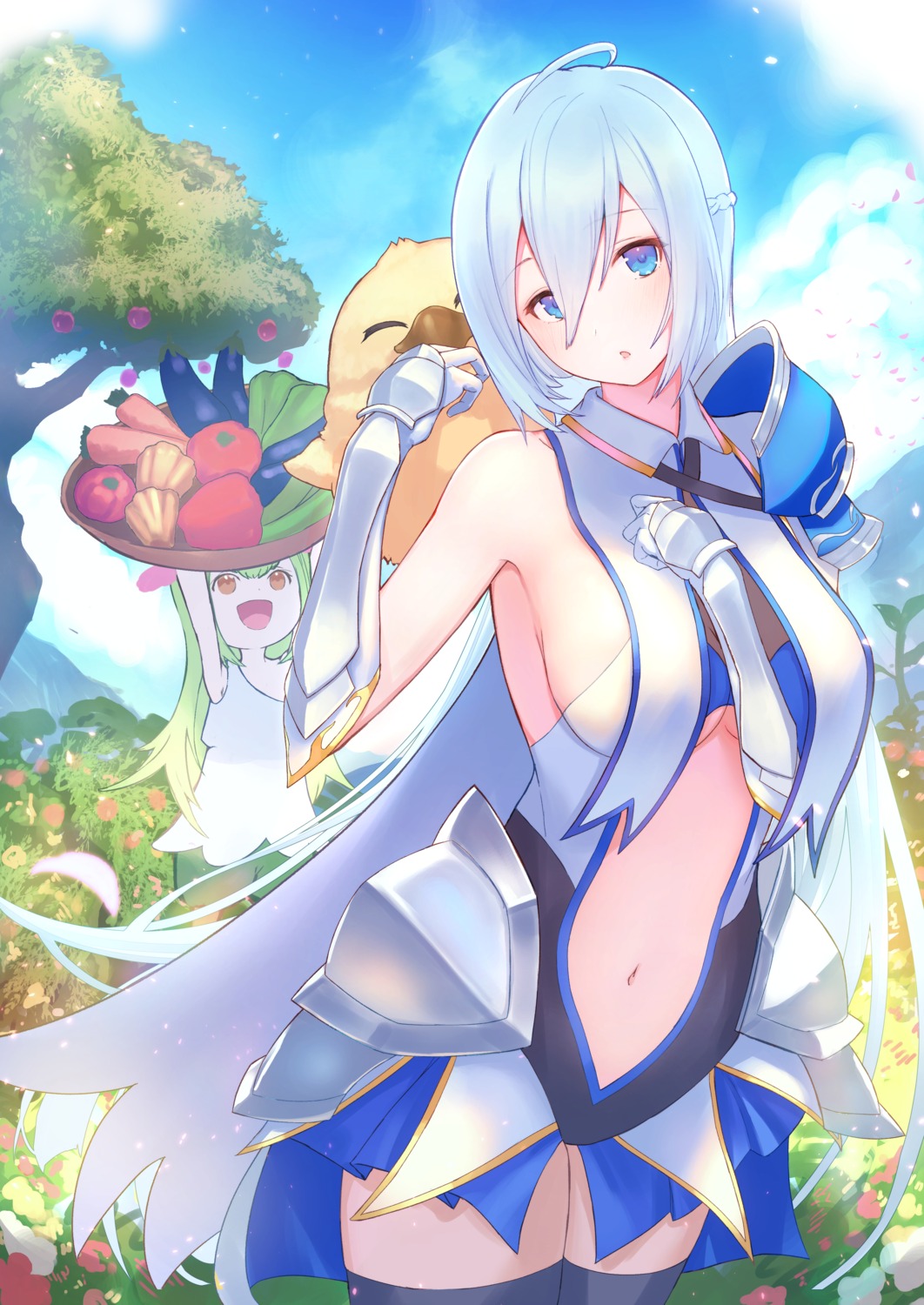 armor, gore_(white_gore), thighhighs