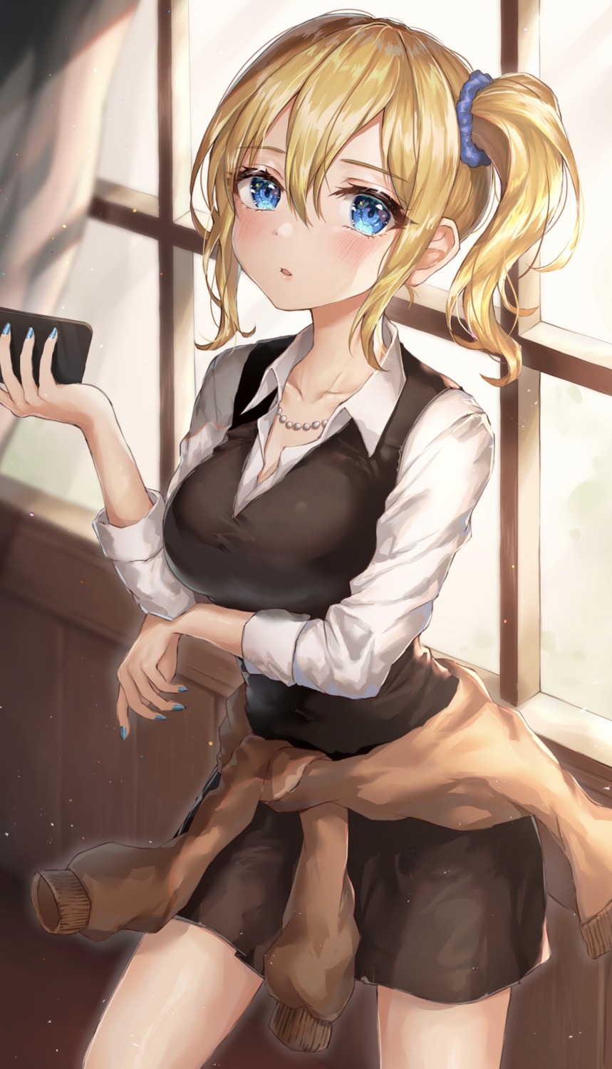 cleavage, hayasaka_ai, kaguya-sama_wa_kokurasetai_~tensai-tachi_no_renai_zunousen~, seifuku, sweater, syatihoko