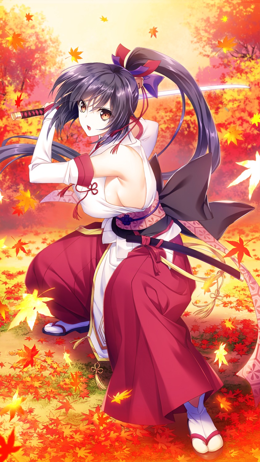 game_cg, giga_team_baldrhead, japanese_clothes, senkou_no_clarias, suzuhira_hiro, sword, tachibana_yakumo