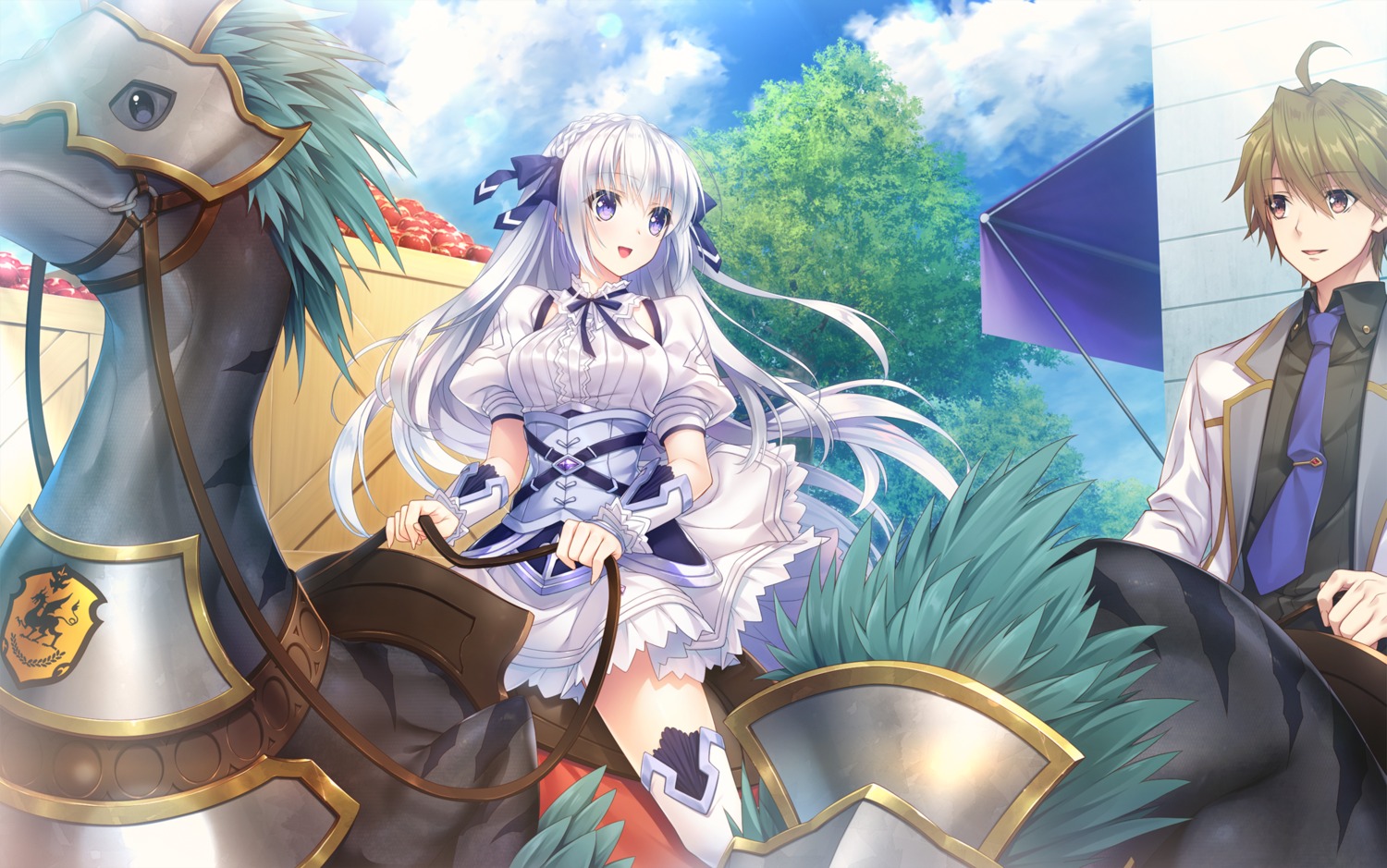 armor, game_cg, giga_team_baldrhead, nagai_towa, senkou_no_clarias, shelly_linestad, skirt_lift, suzuhira_hiro