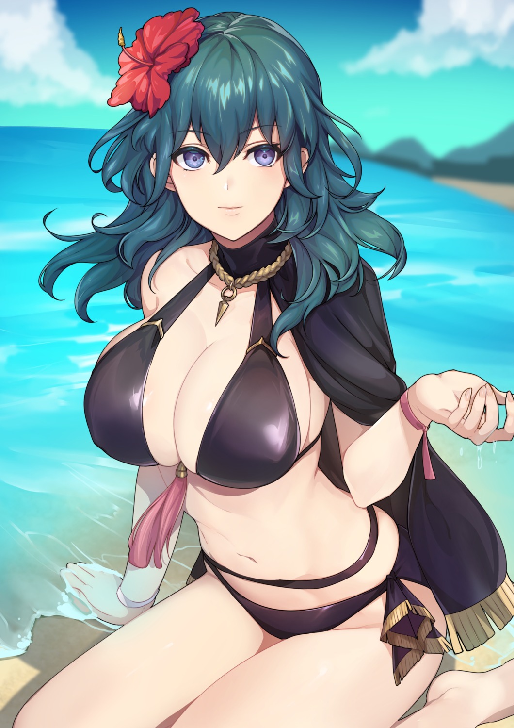 bikini, byleth_(fire_emblem), fire_emblem, fire_emblem_heroes, fire_emblem_three_houses, kokouno_oyazi, swimsuits