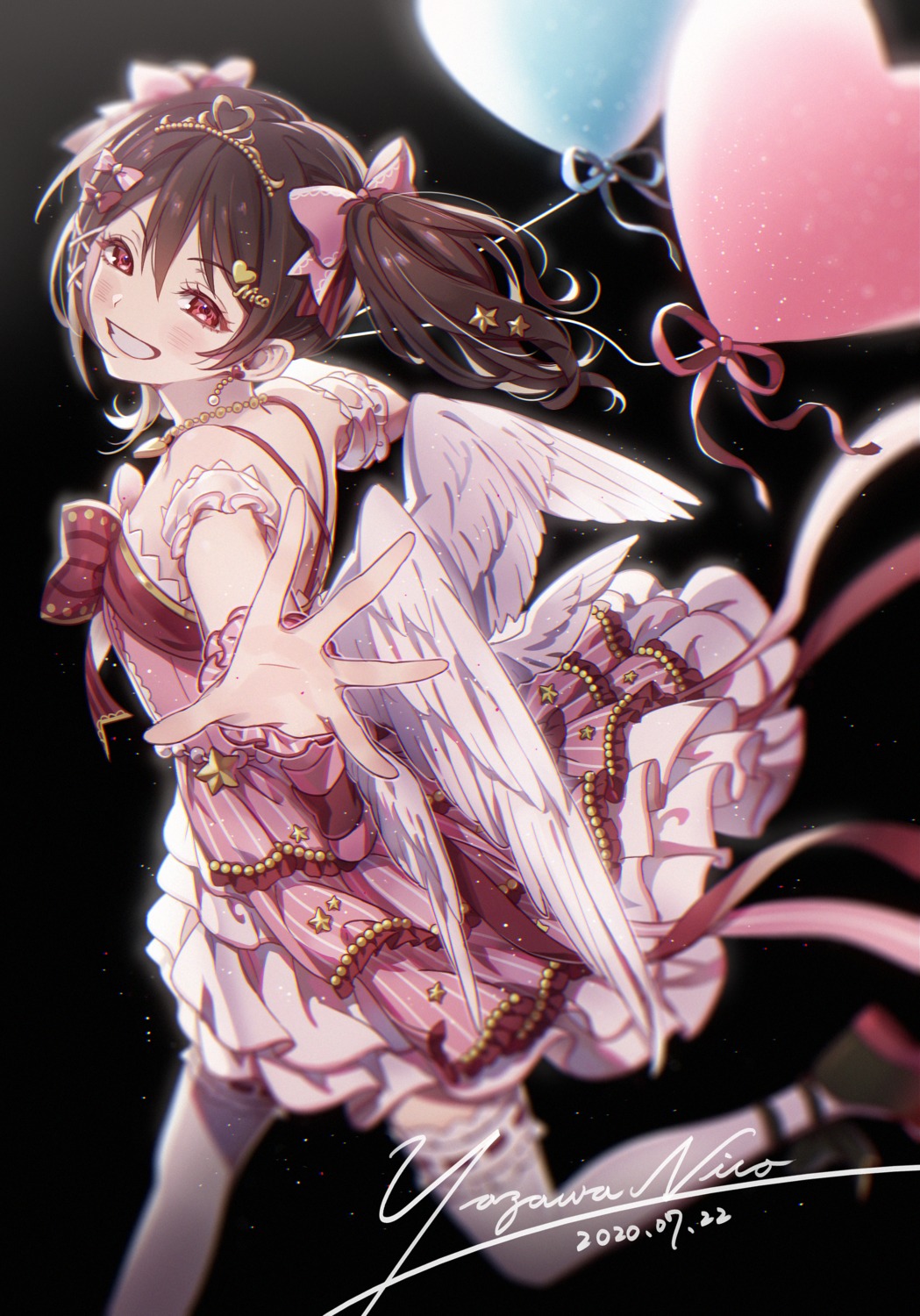 dress, io_(sinking=carousel), love_live!, love_live!_(series), thighhighs, wings, yazawa_nico