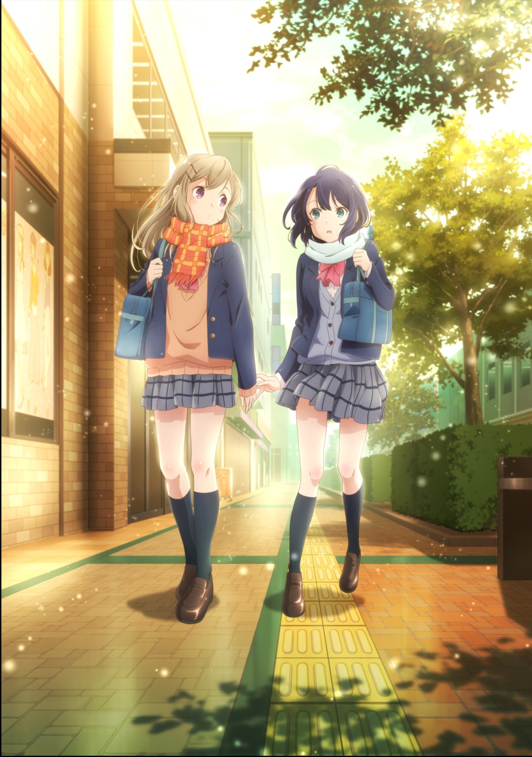 adachi_sakura, adachi_to_shimamura, seifuku, shimamura_hougetsu, sweater, tagme