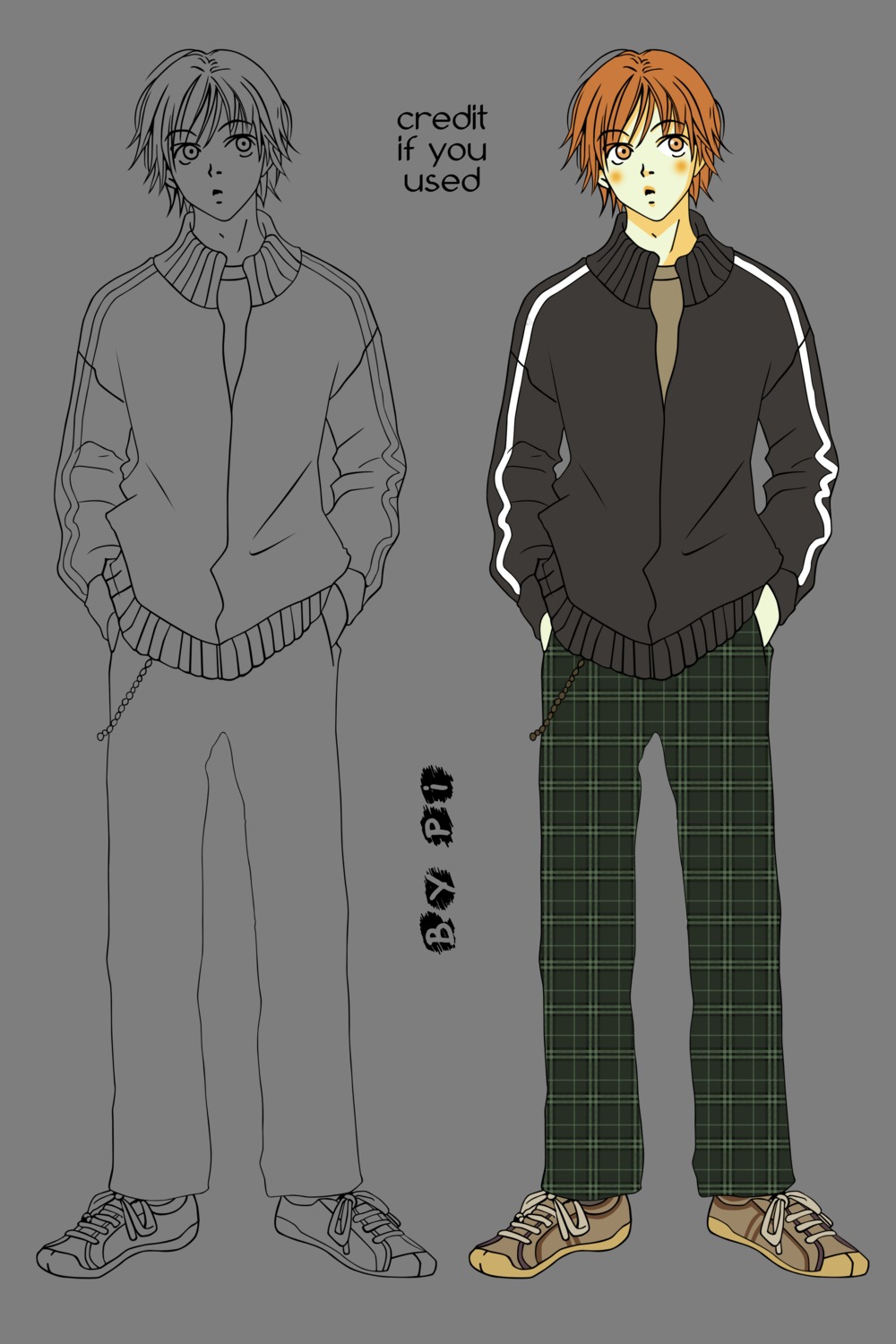 lovely_complex, male, ootani_atsushi, transparent_png, vector_trace, watermark