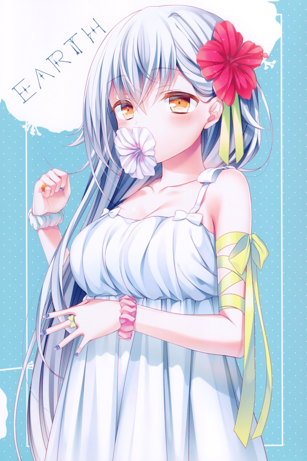 cleavage, dress, komeshiro_kasu, summer_dress, yobi_gakka